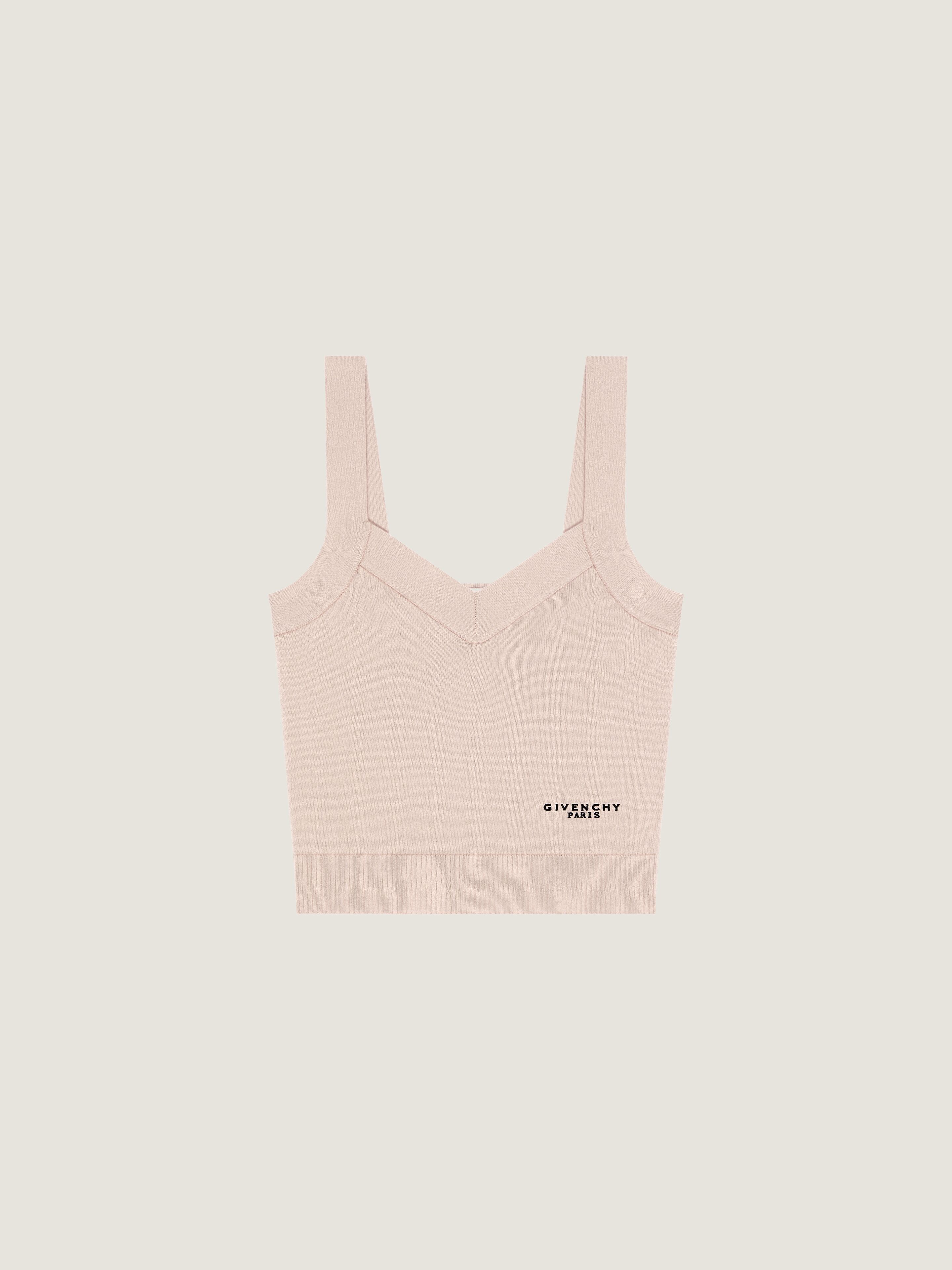 Givenchy Donna Beige Canotta In Lana E Cachemire