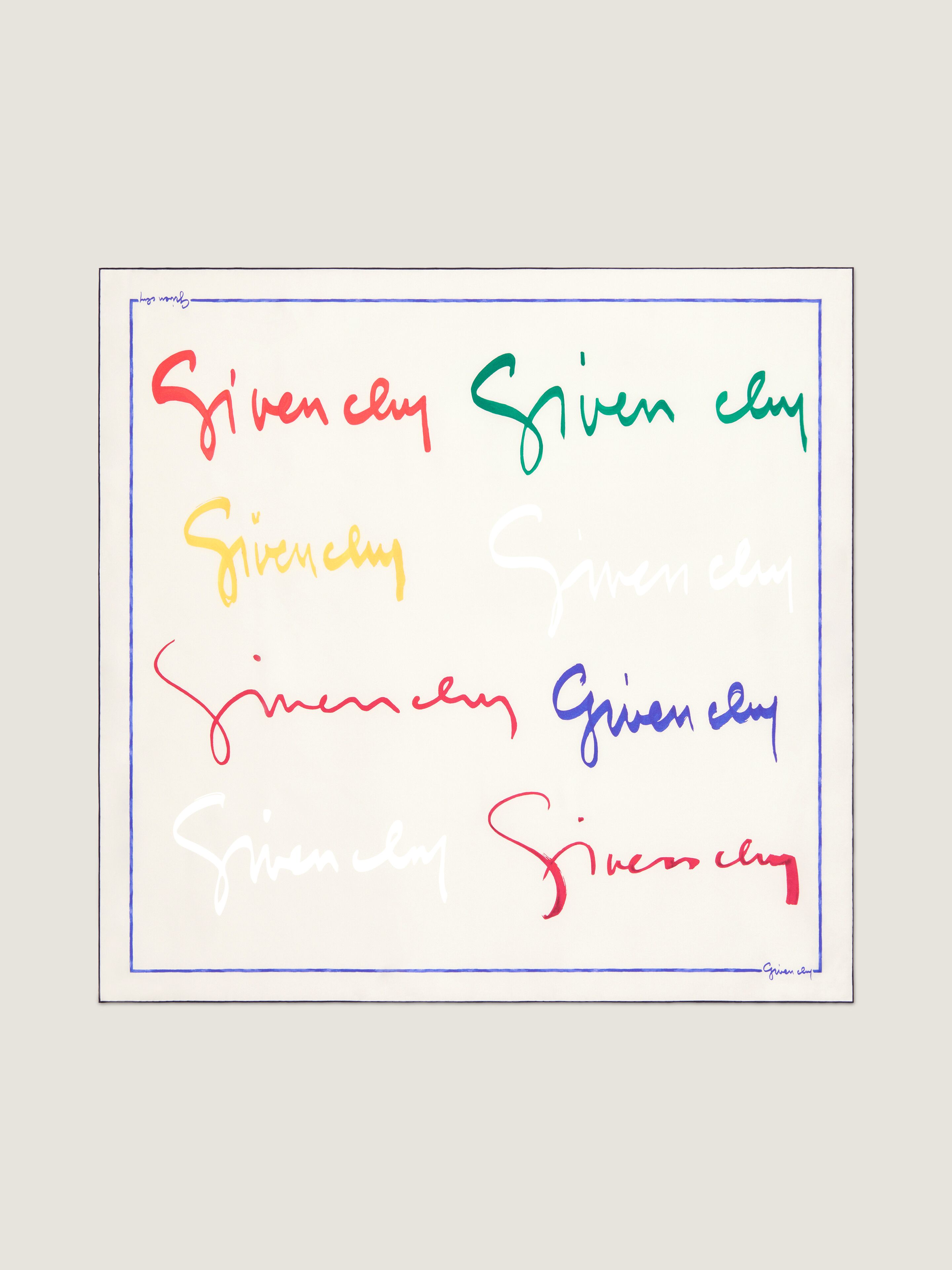 Givenchy - Women's Silk Scarf - Multicolored Signature Print