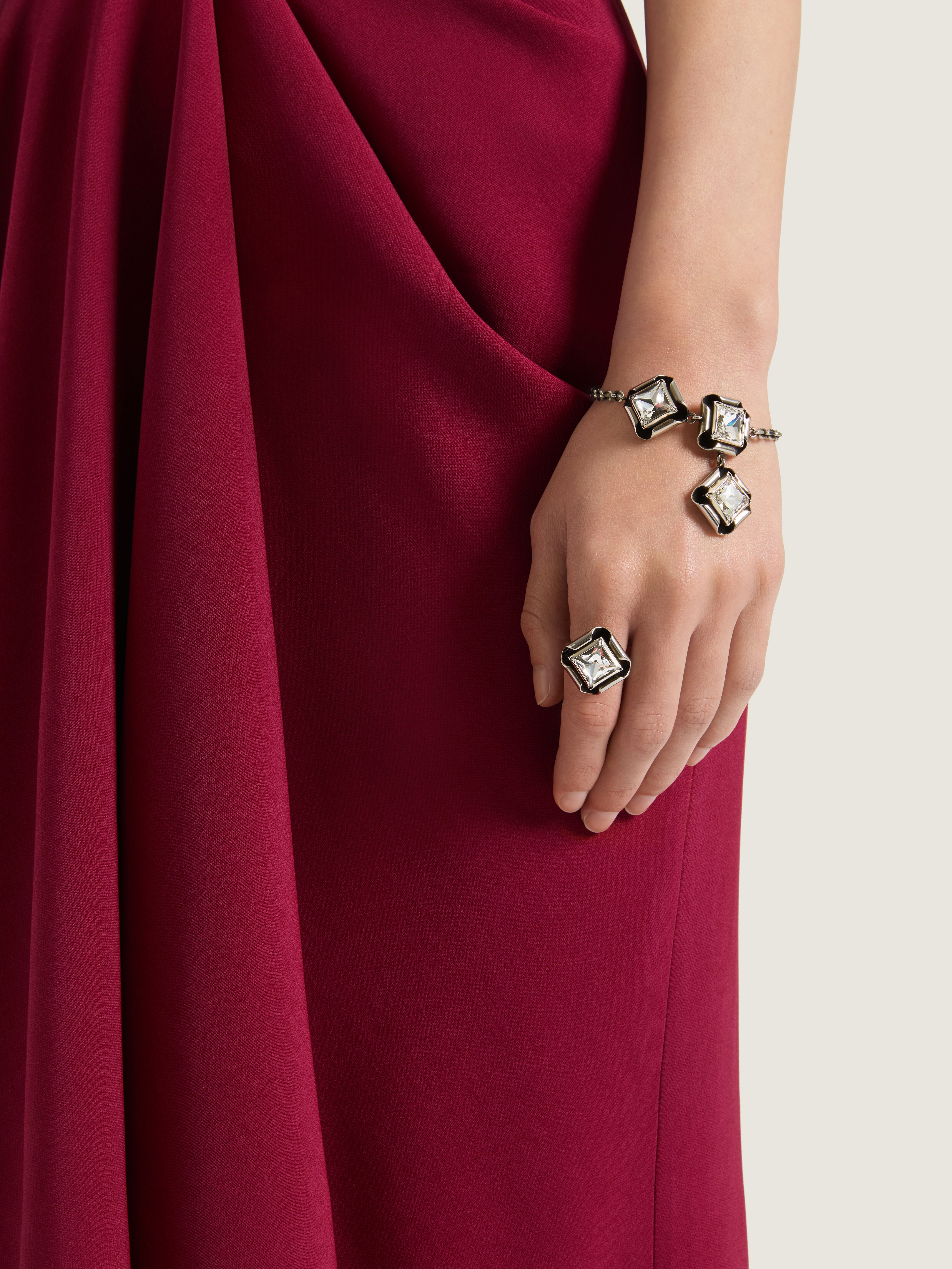 Givenchy - Women's Ring - Deconstructed Crystals - Silver
