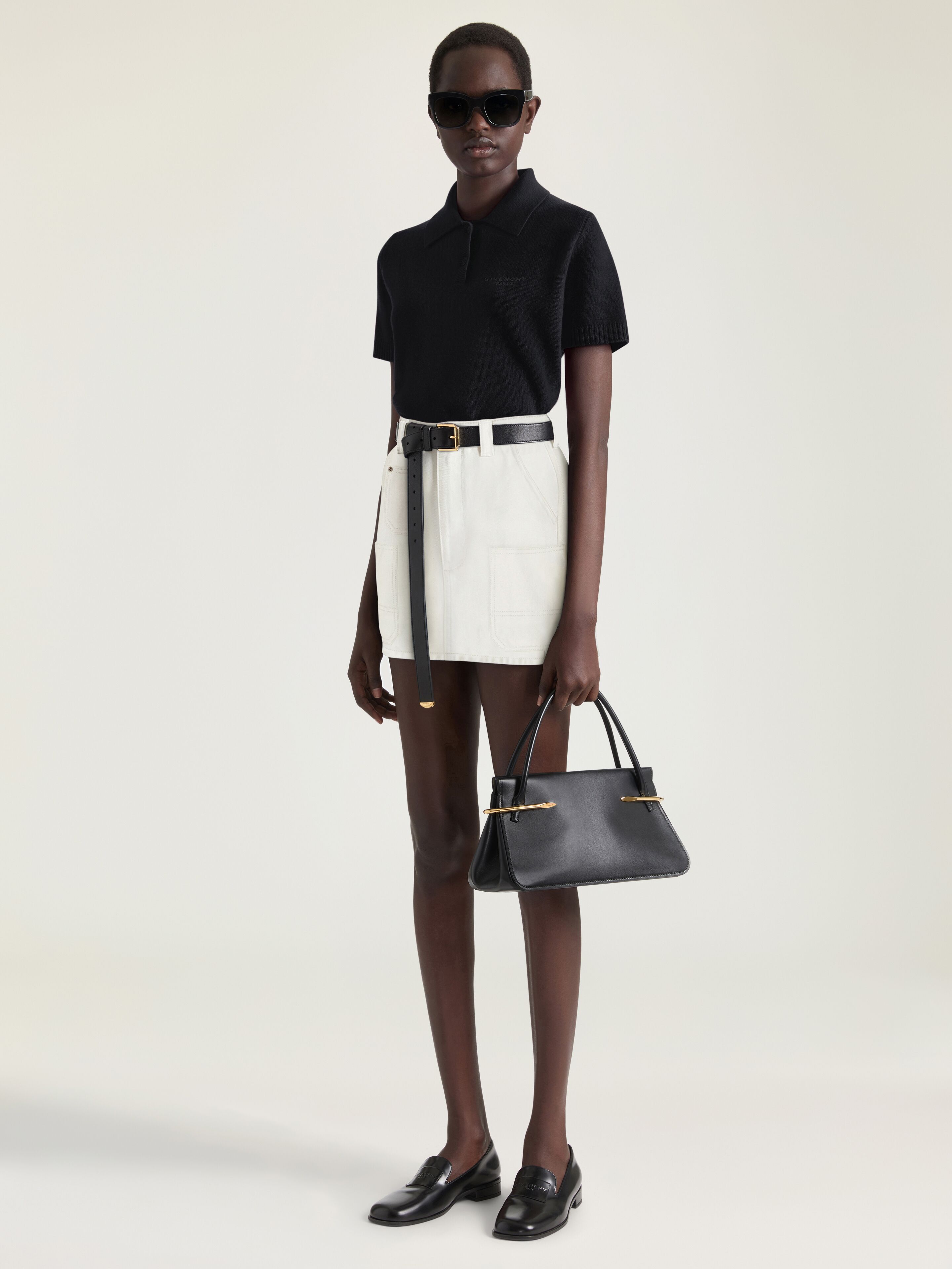 Givenchy - Women's Mini Cargo Skirt - Cotton - White - Size 34