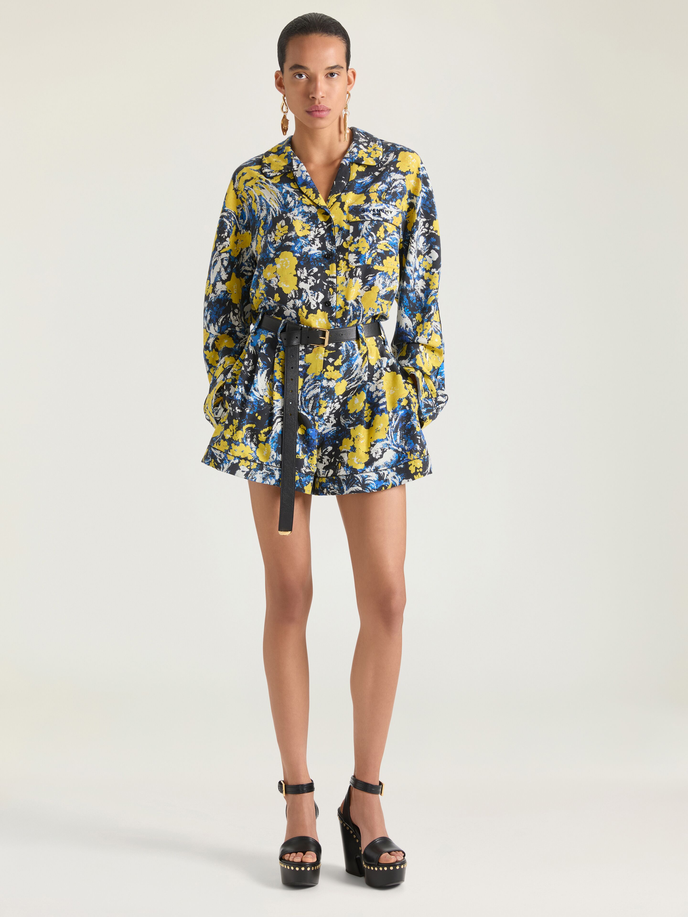 Givenchy Women's Viscose Pyjama Shirt Floral Print