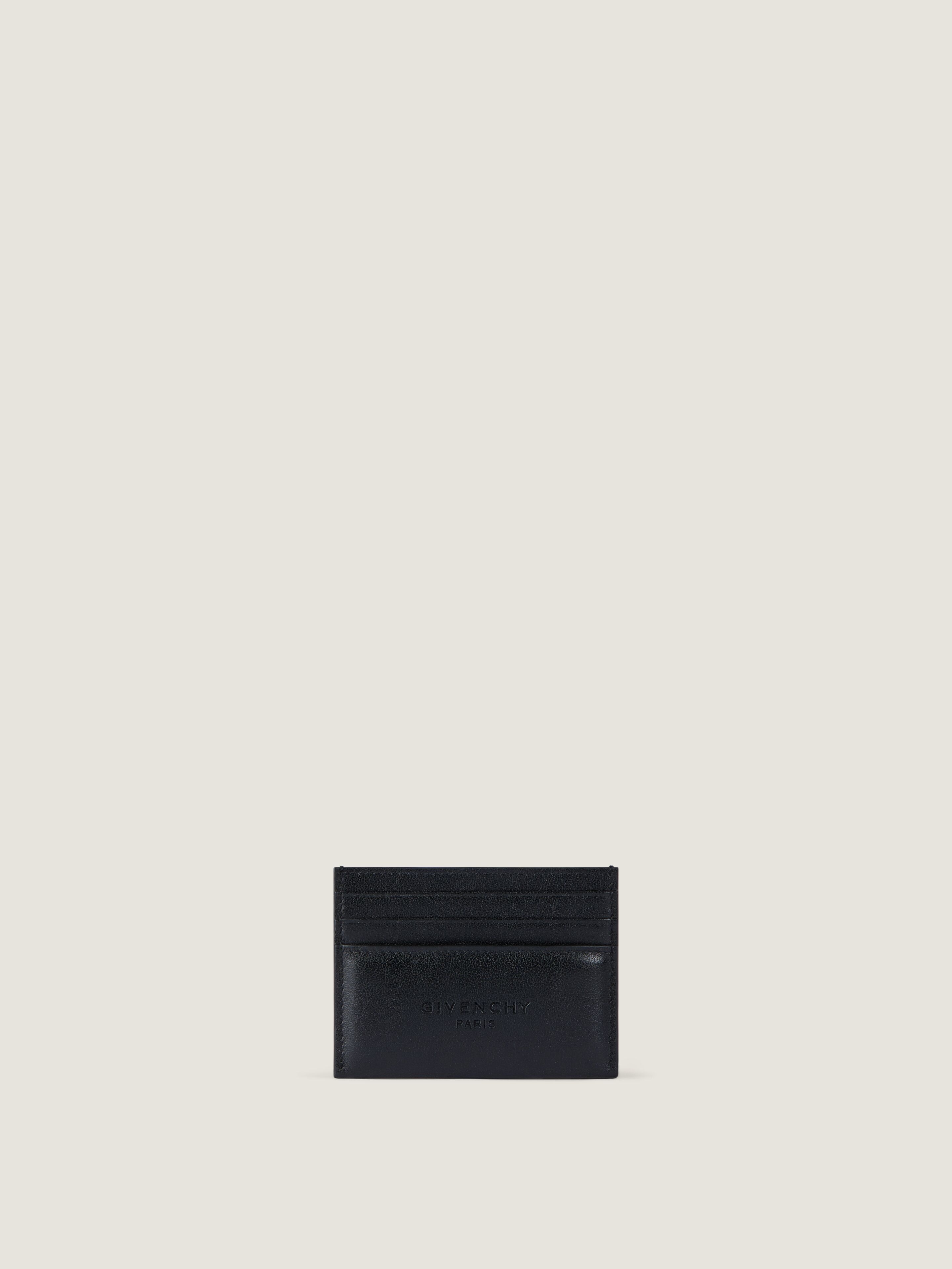 Givenchy Uomo Nero Portacarte Antigona Stamped In Pelle