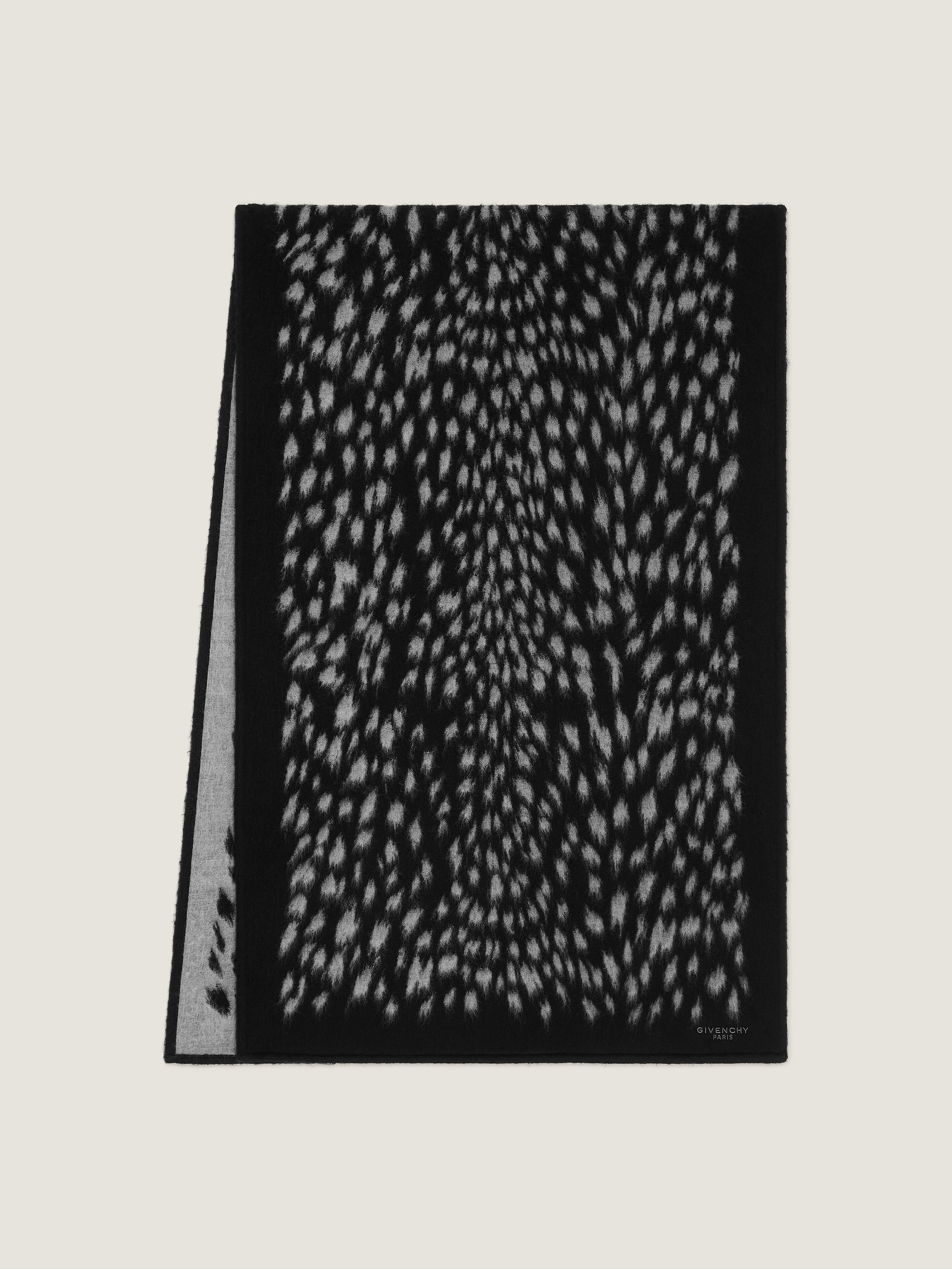 Givenchy Wool Jacquard Scarf - Animal Print - Multicolor