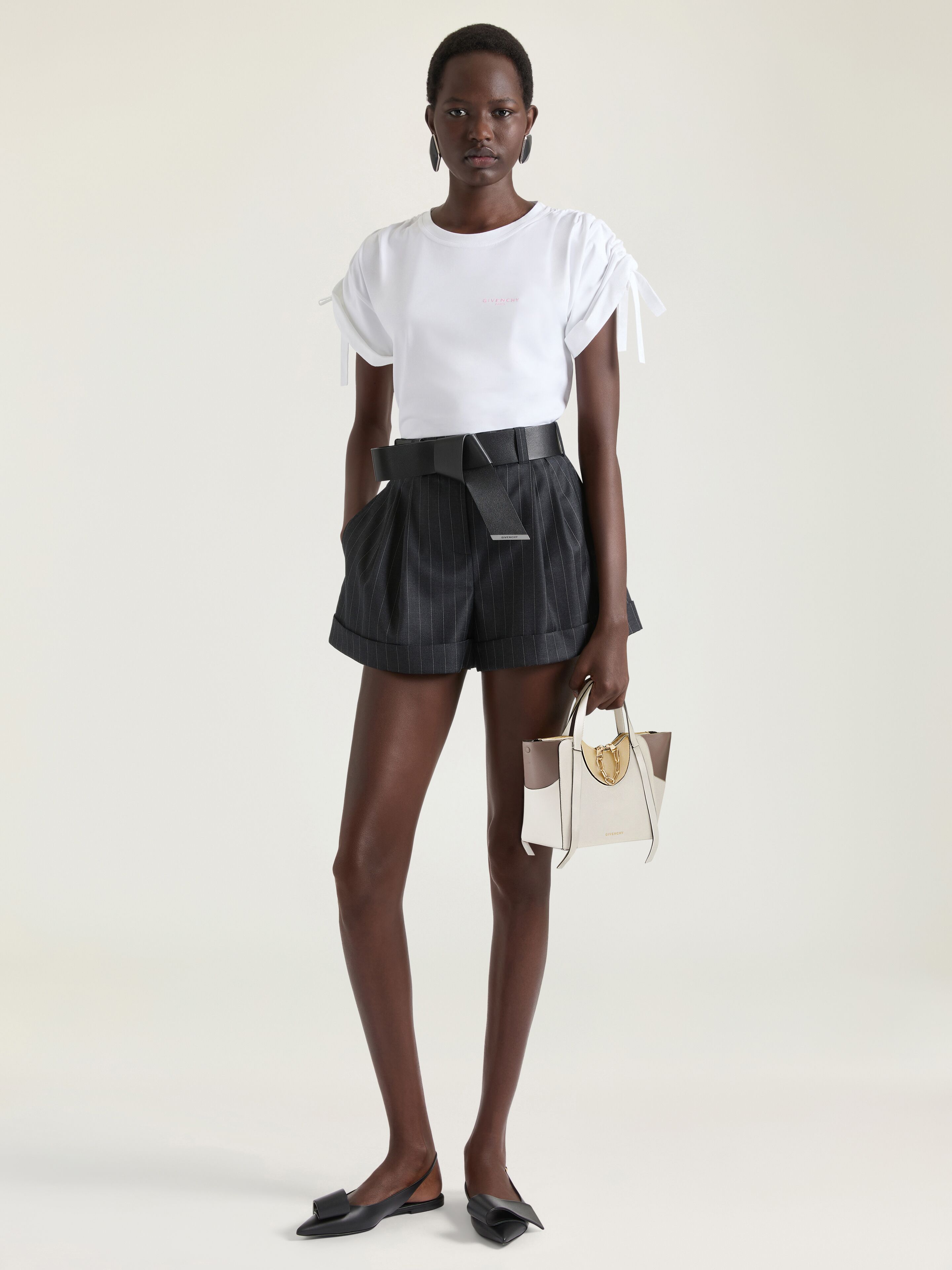 Givenchy - Women's - Small Snatch Bag - Leather - Golden - Geometric