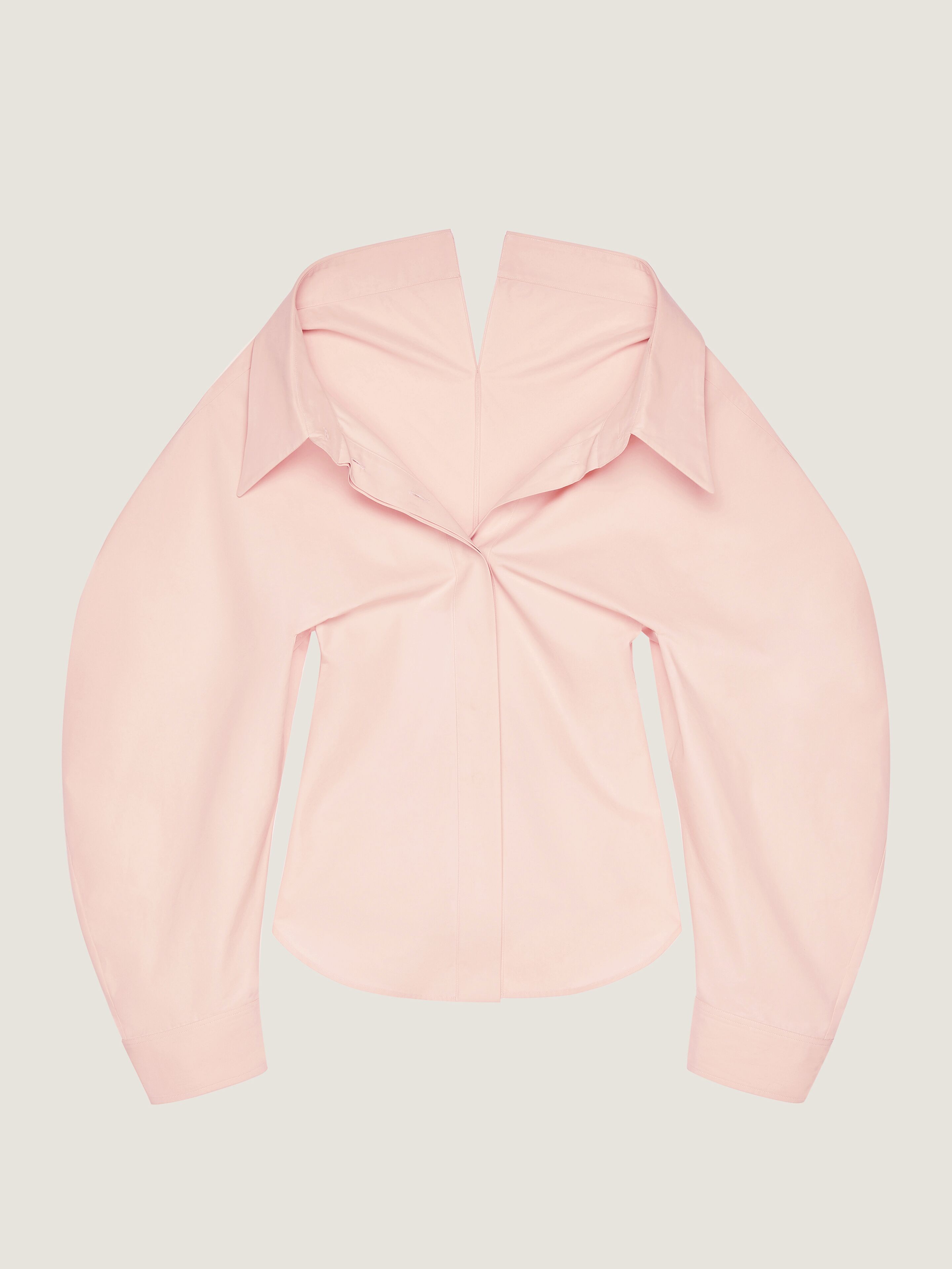 Givenchy Donna Rosa Camicia Cut-Out In Popeline
