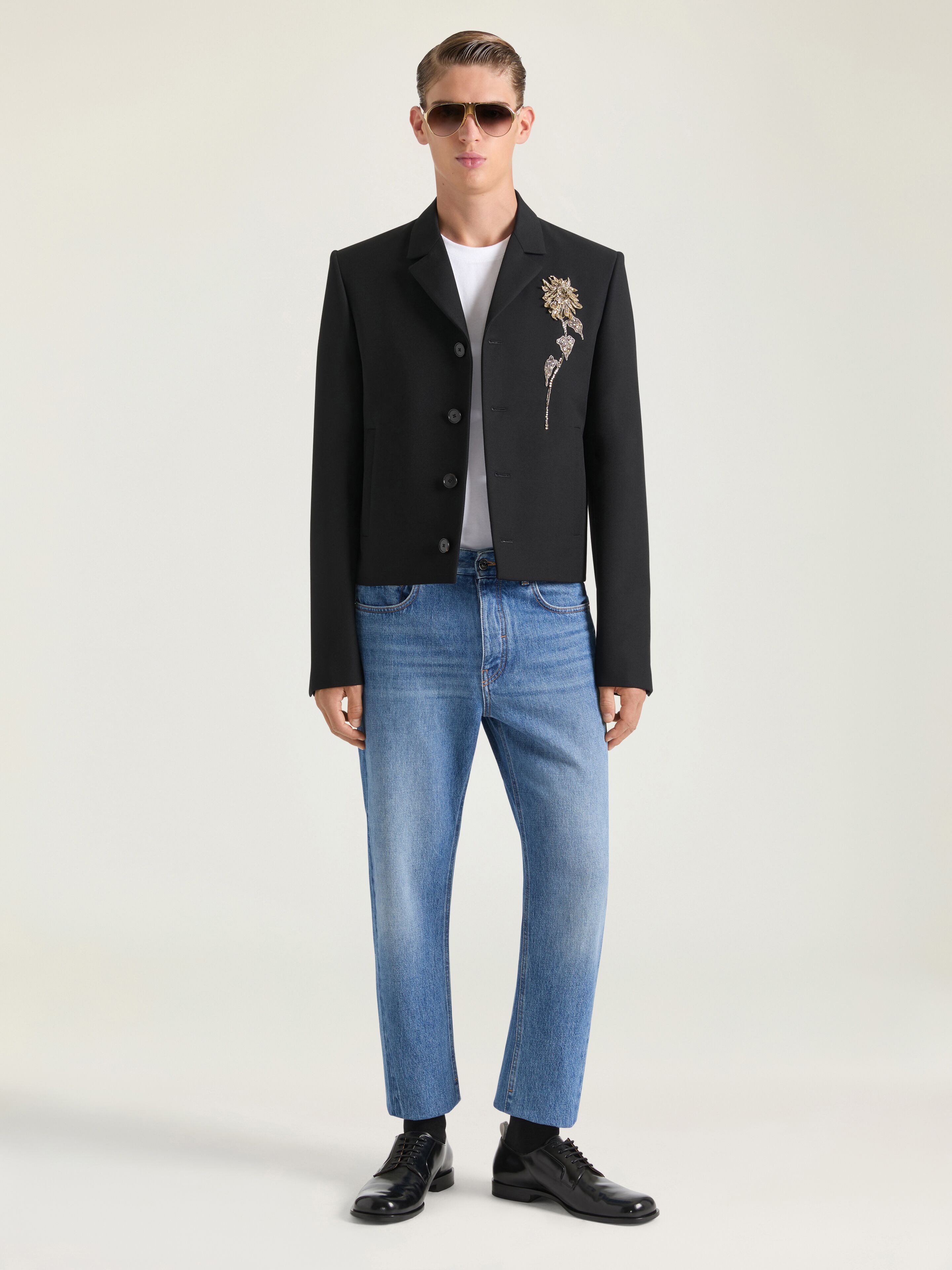 Givenchy - Men's Wool Jacket - Grain de Poudre - Size 52