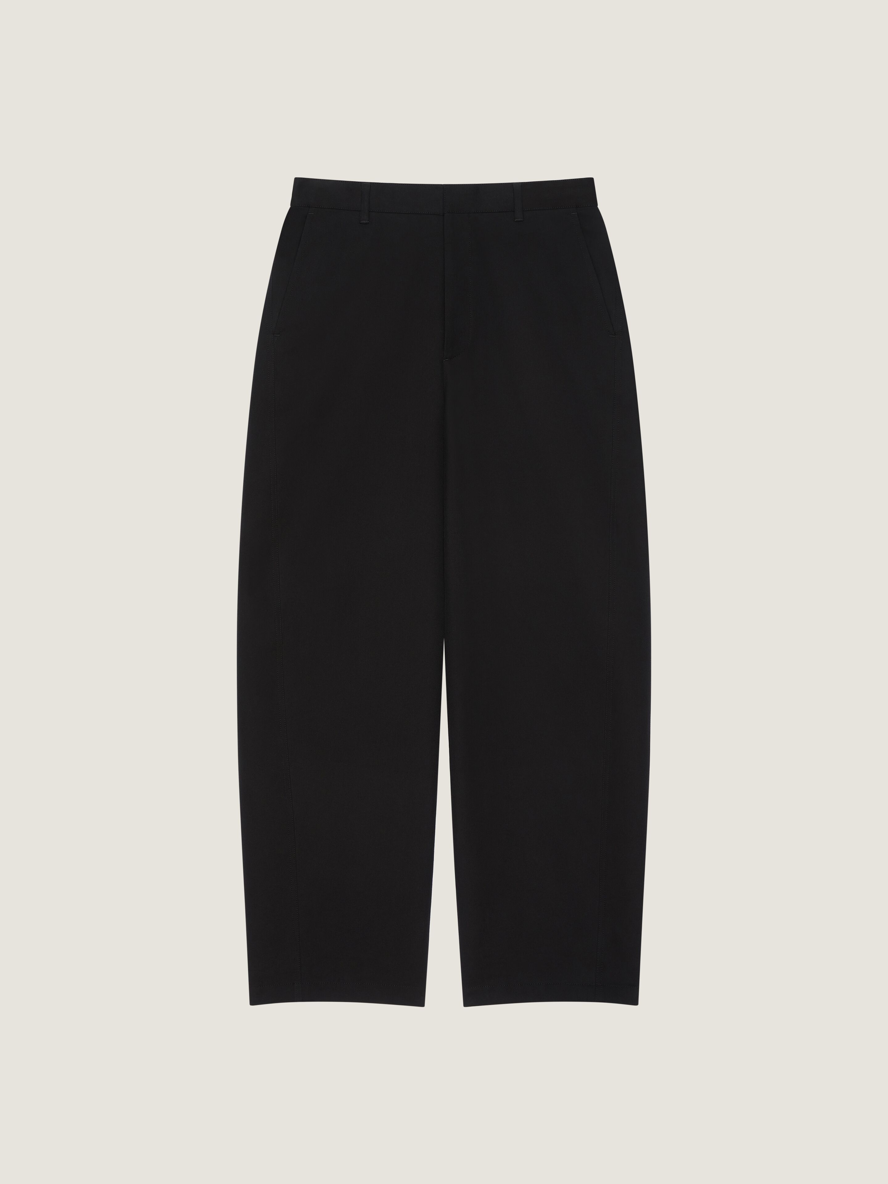 Givenchy Uomo Nero Pantaloni Couture Seam In Flanella Con Rovescio A Quadri