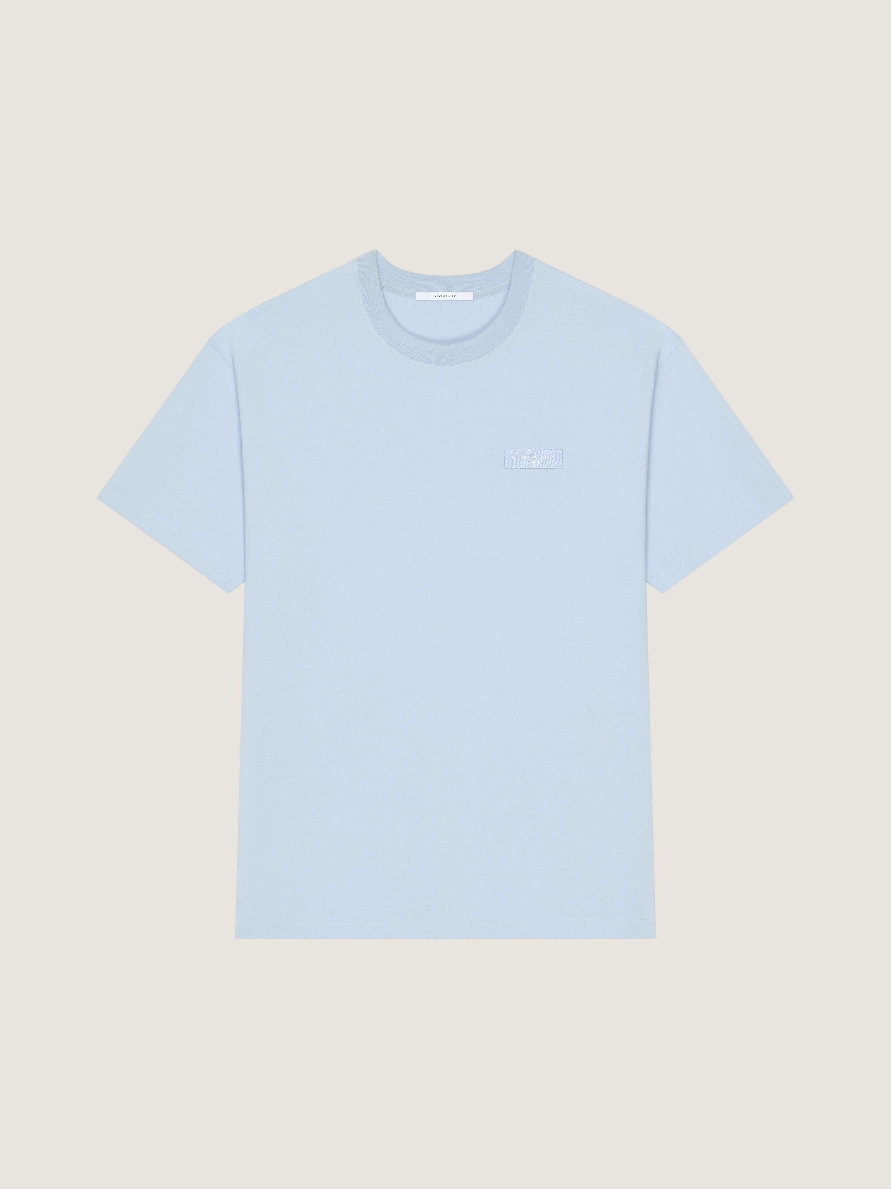 Givenchy Uomo Nero T-Shirt In Cotone Con Gros-Grain Paris