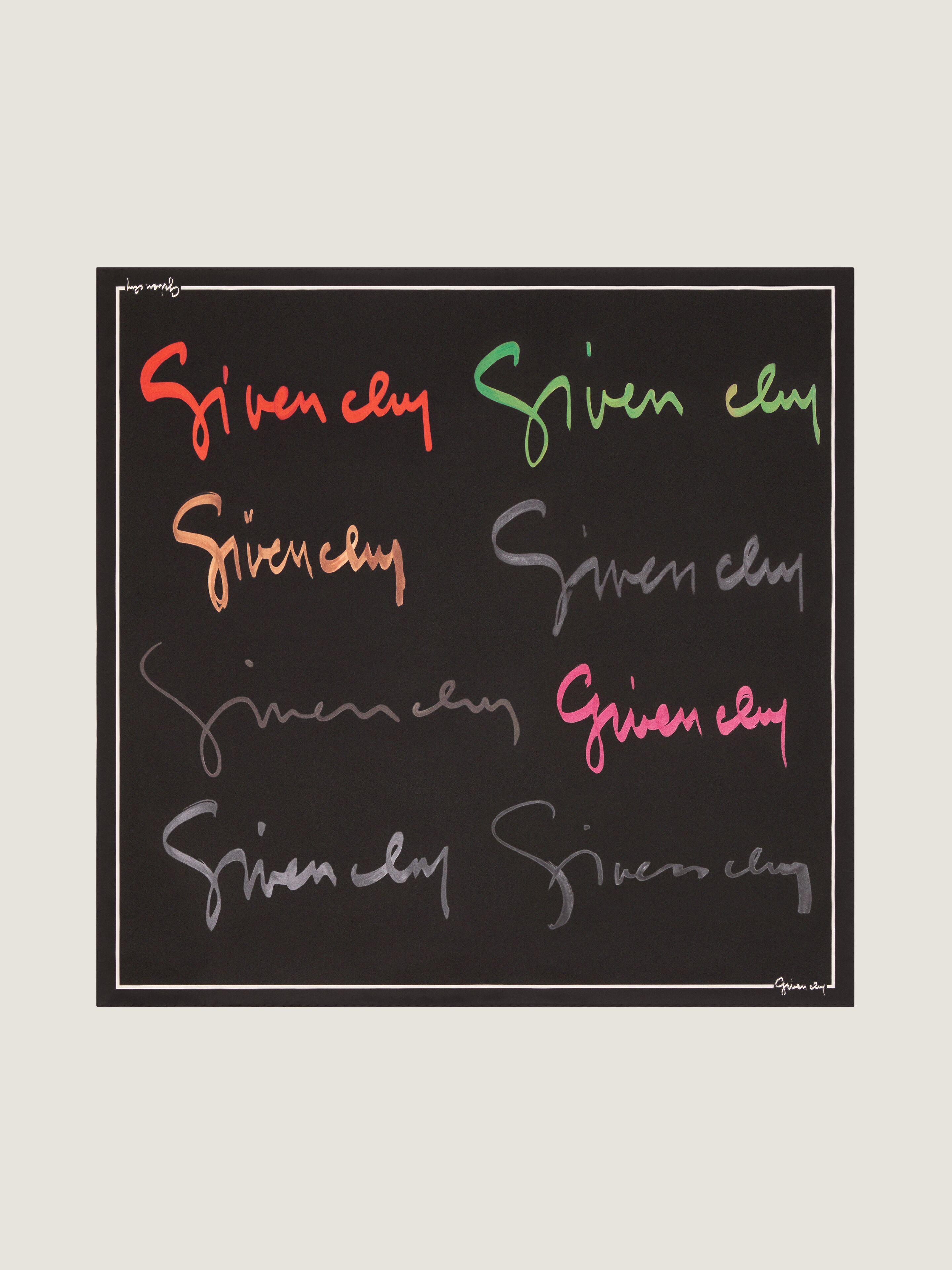 Givenchy - Silk Twill Scarf - Multicolor Signature Print