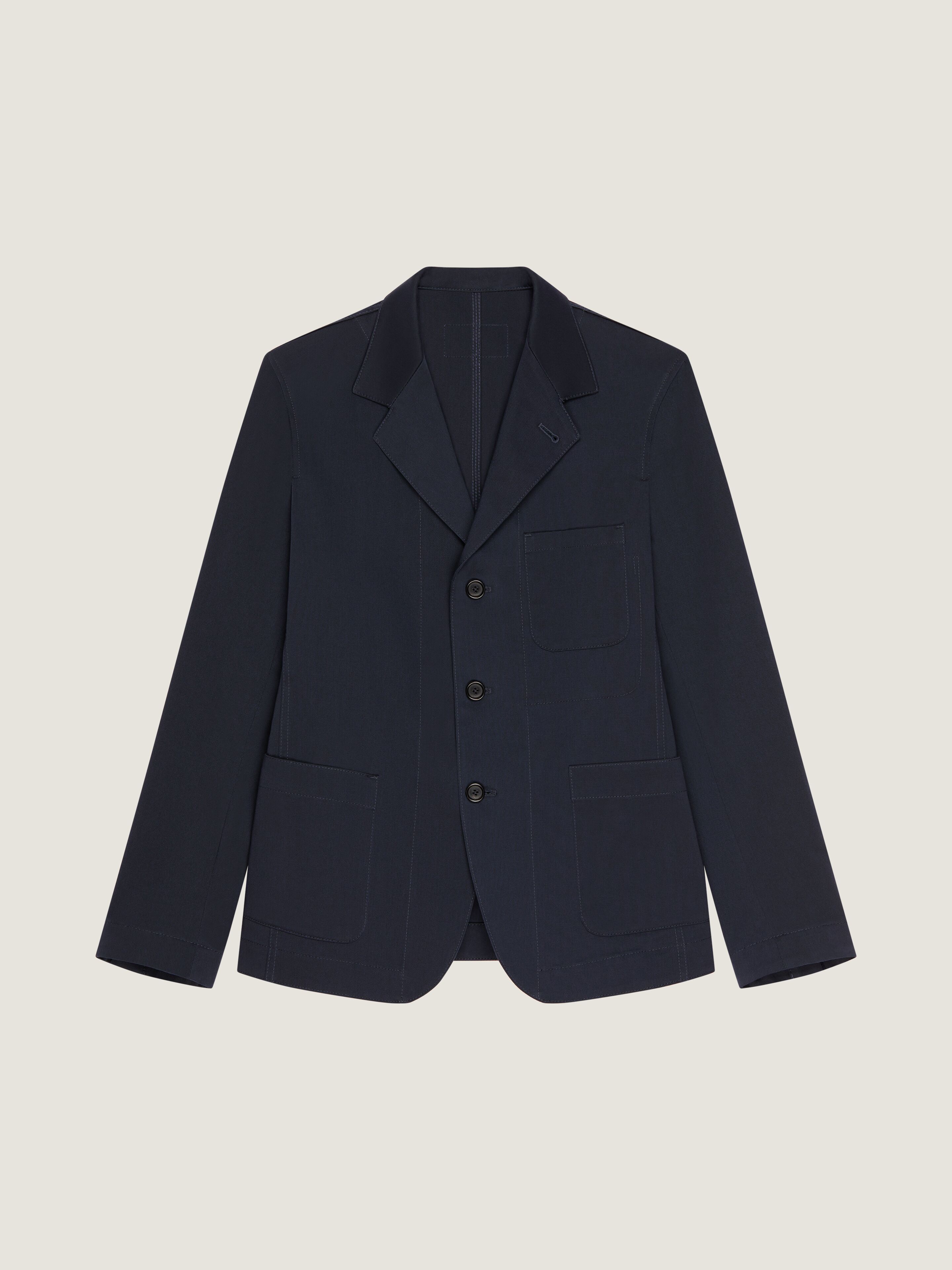Givenchy Uomo Nero Giacca Destrutturata Monopetto In Cotone