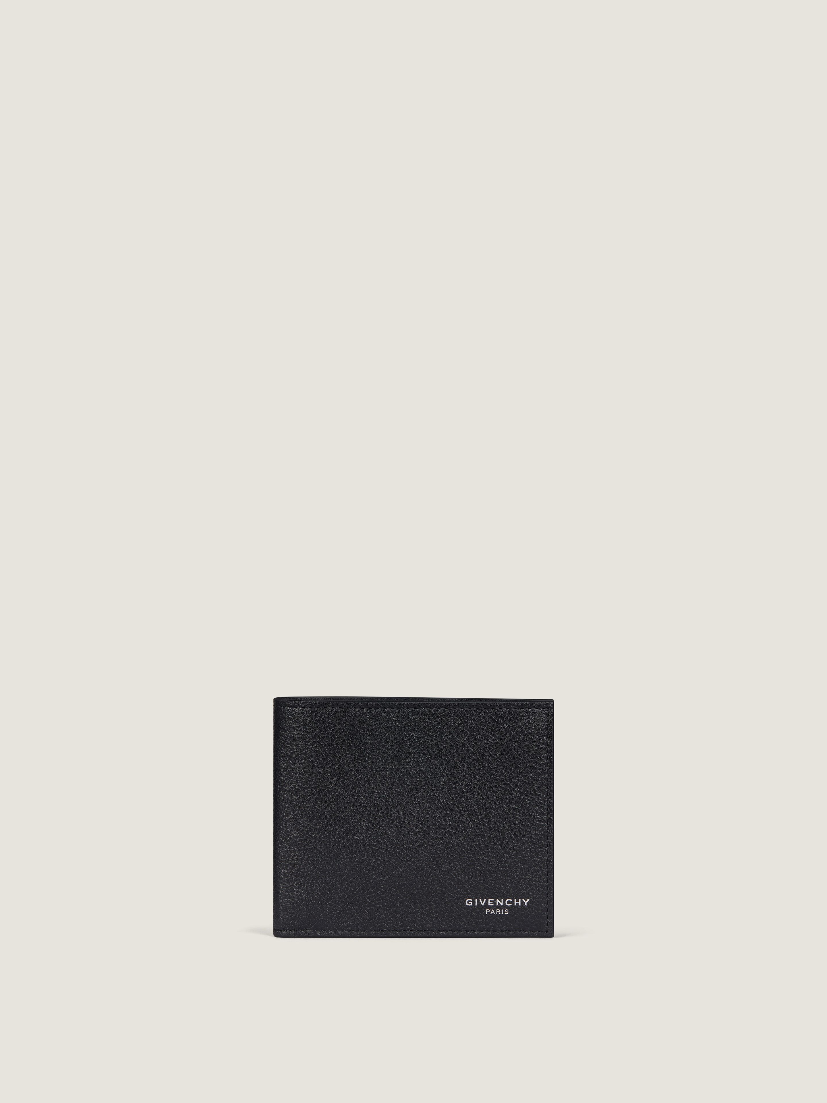 Givenchy Uomo Nero Portafoglio In Pelle Fiore