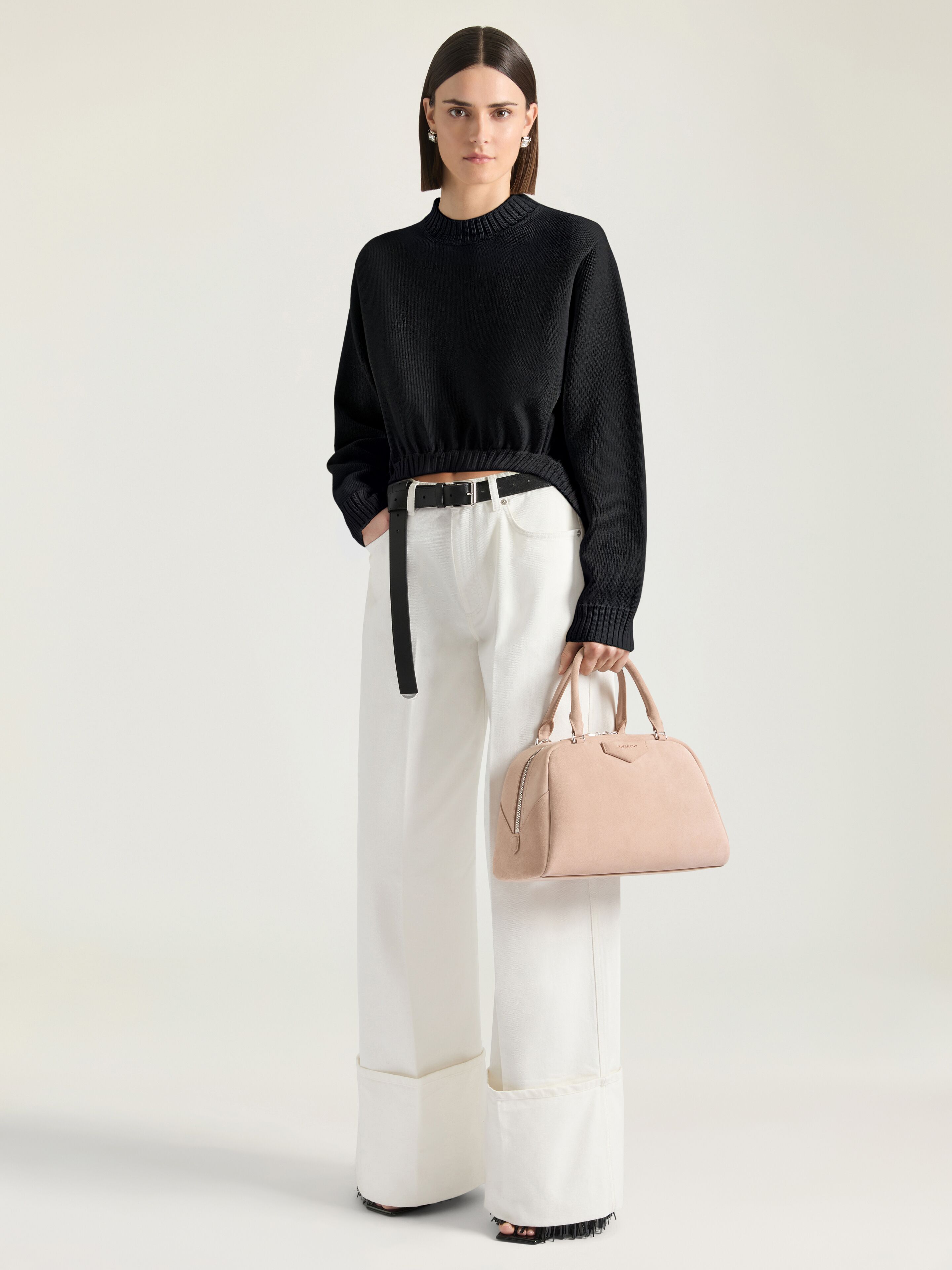Givenchy - Women's Antigona East-West Bowling Bag - Calf Leather - Black
