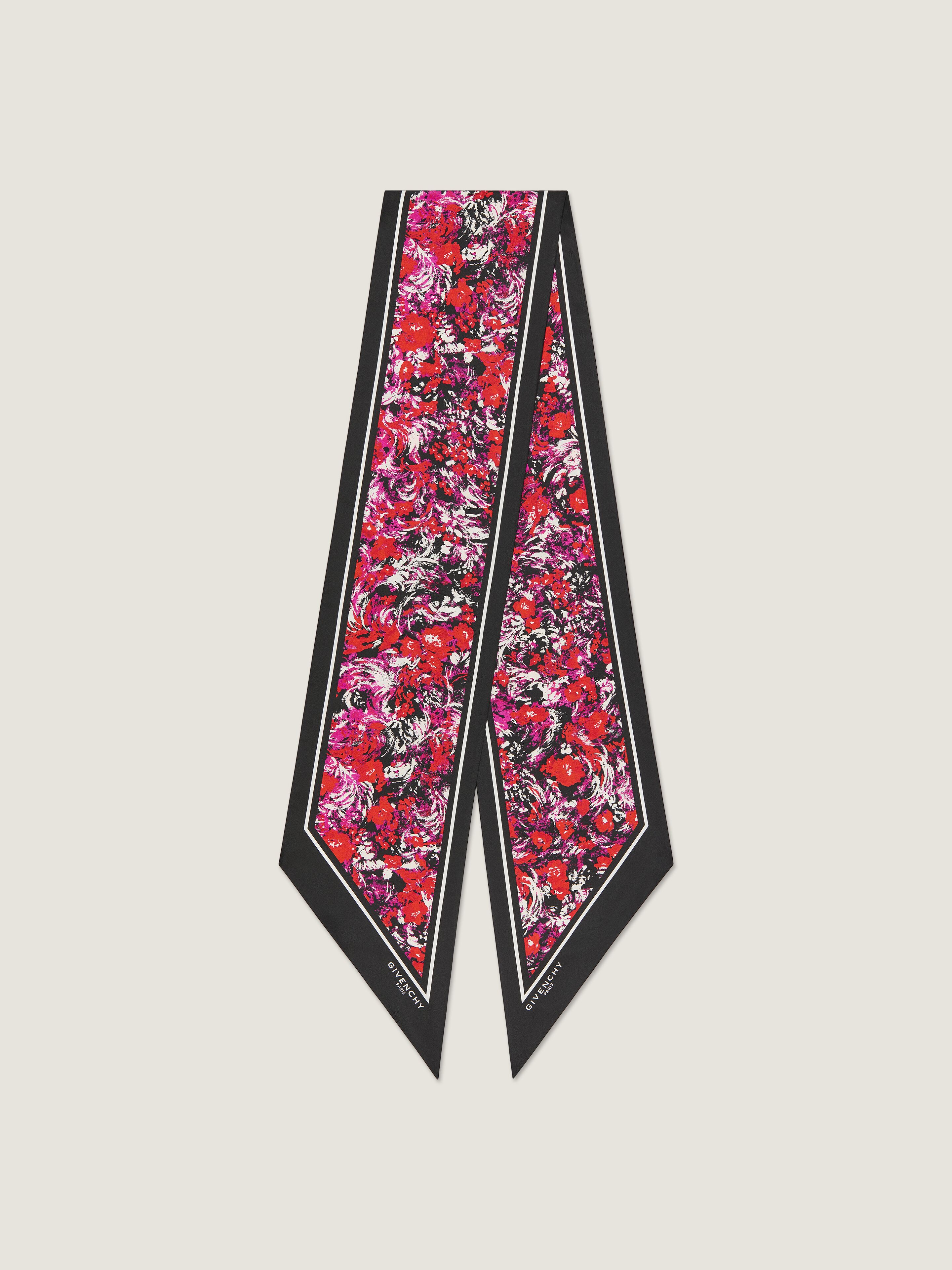 Givenchy Silk Floral Print Maxi Bandeau