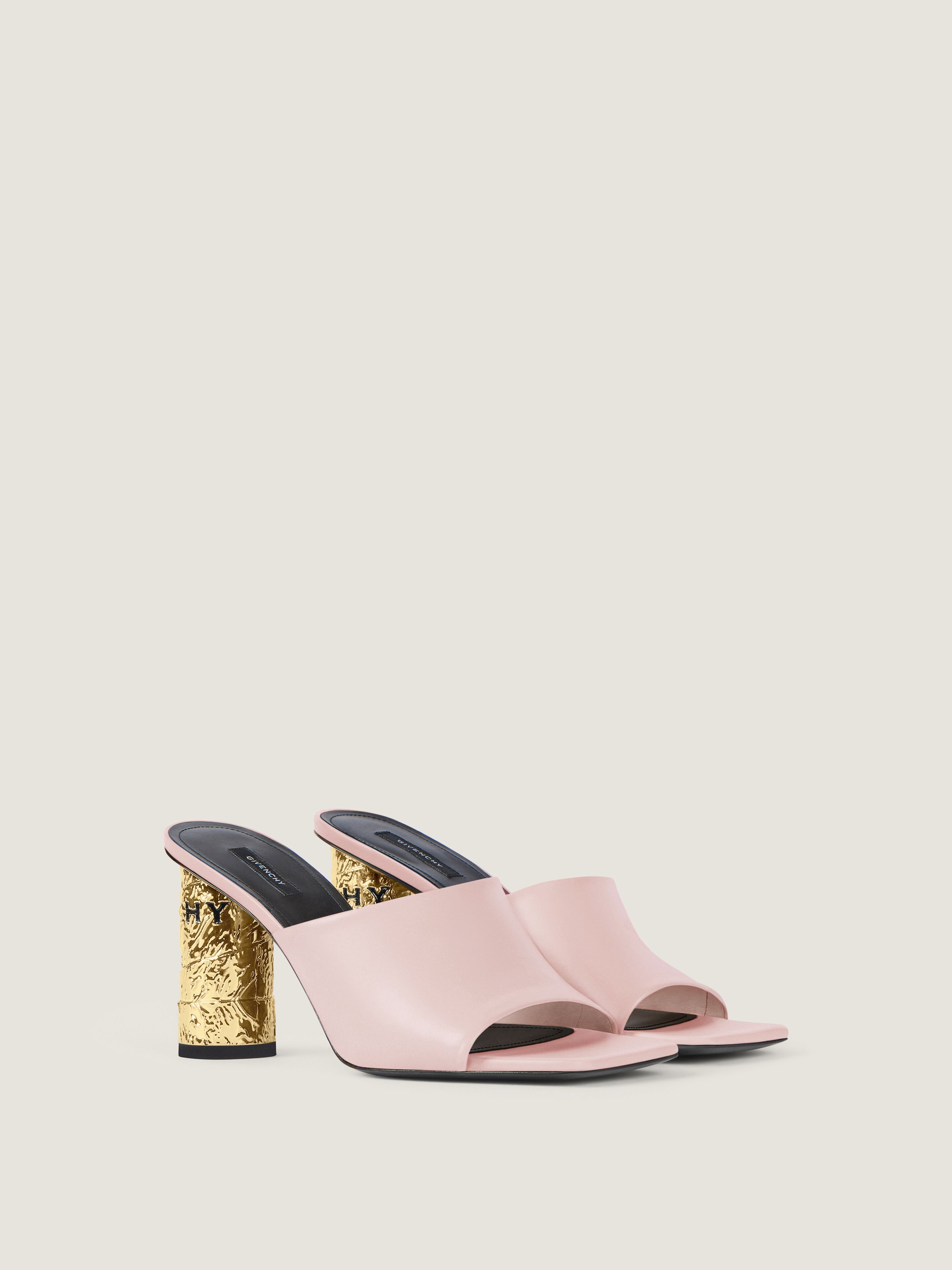 Givenchy - Women's Heeled Mules - Calf Leather - Golden/Black - 38