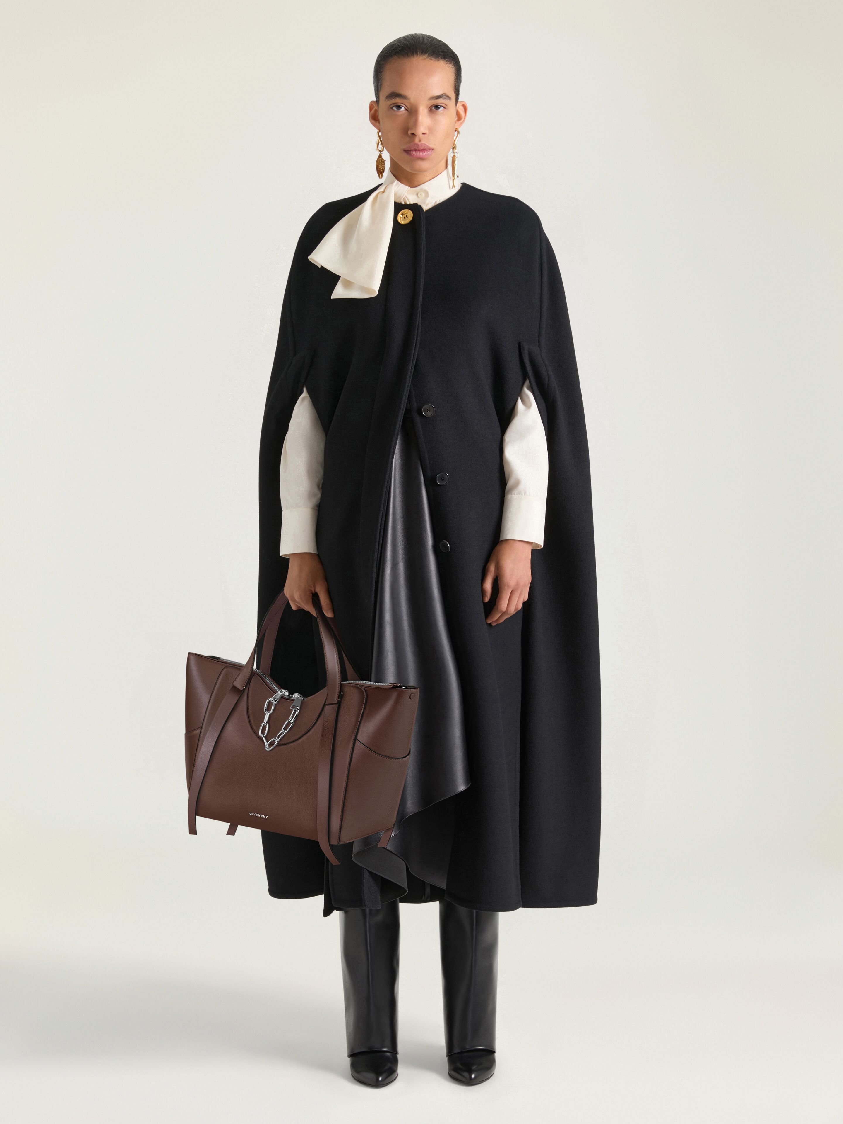 Givenchy - Women's Handbag - The Snatch - Calf Leather - Black