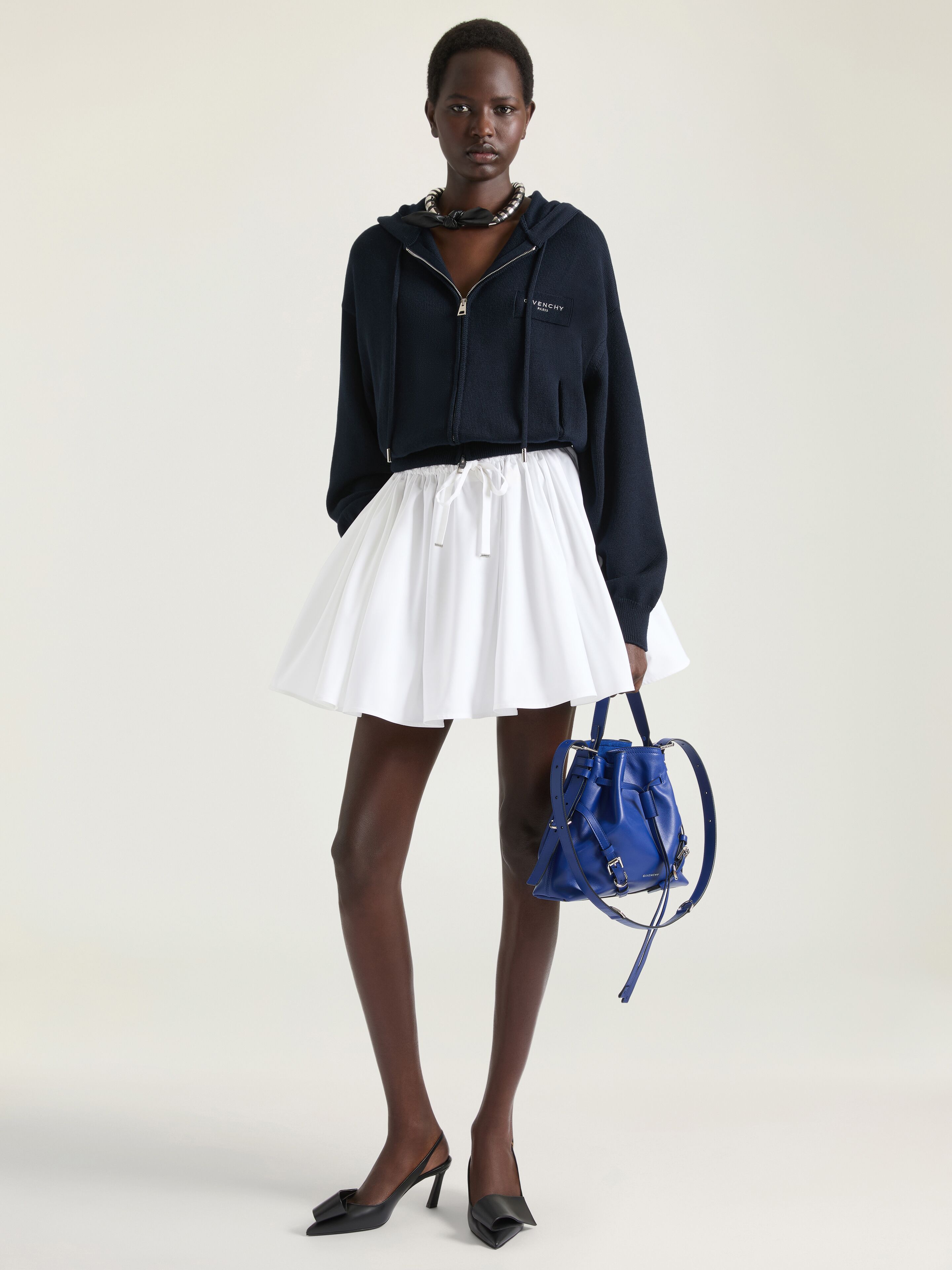 Givenchy - Women's Mini Pleated Skirt - Cotton - Size 40