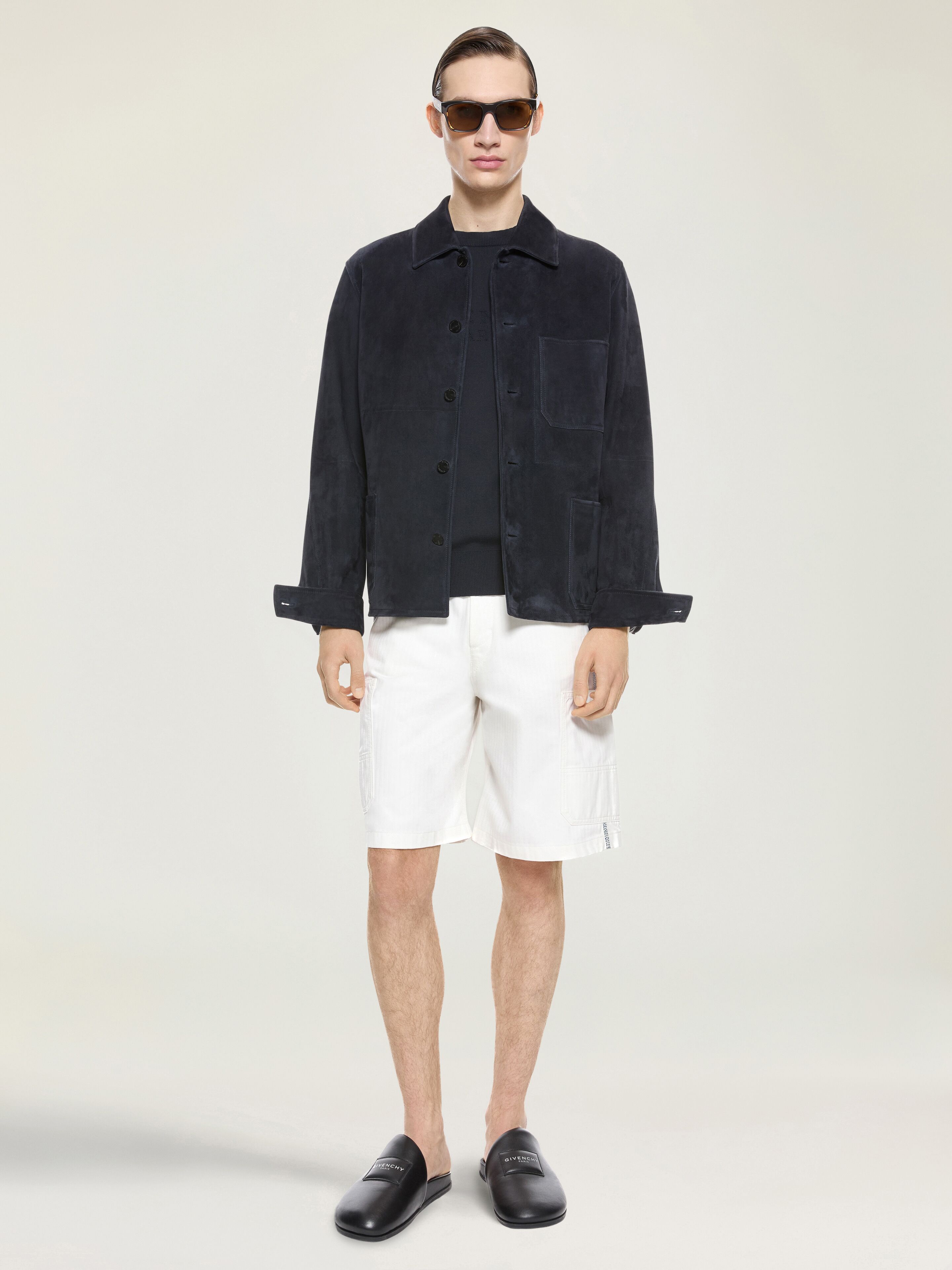 Givenchy Men's Overshirt - Suede - Size 48