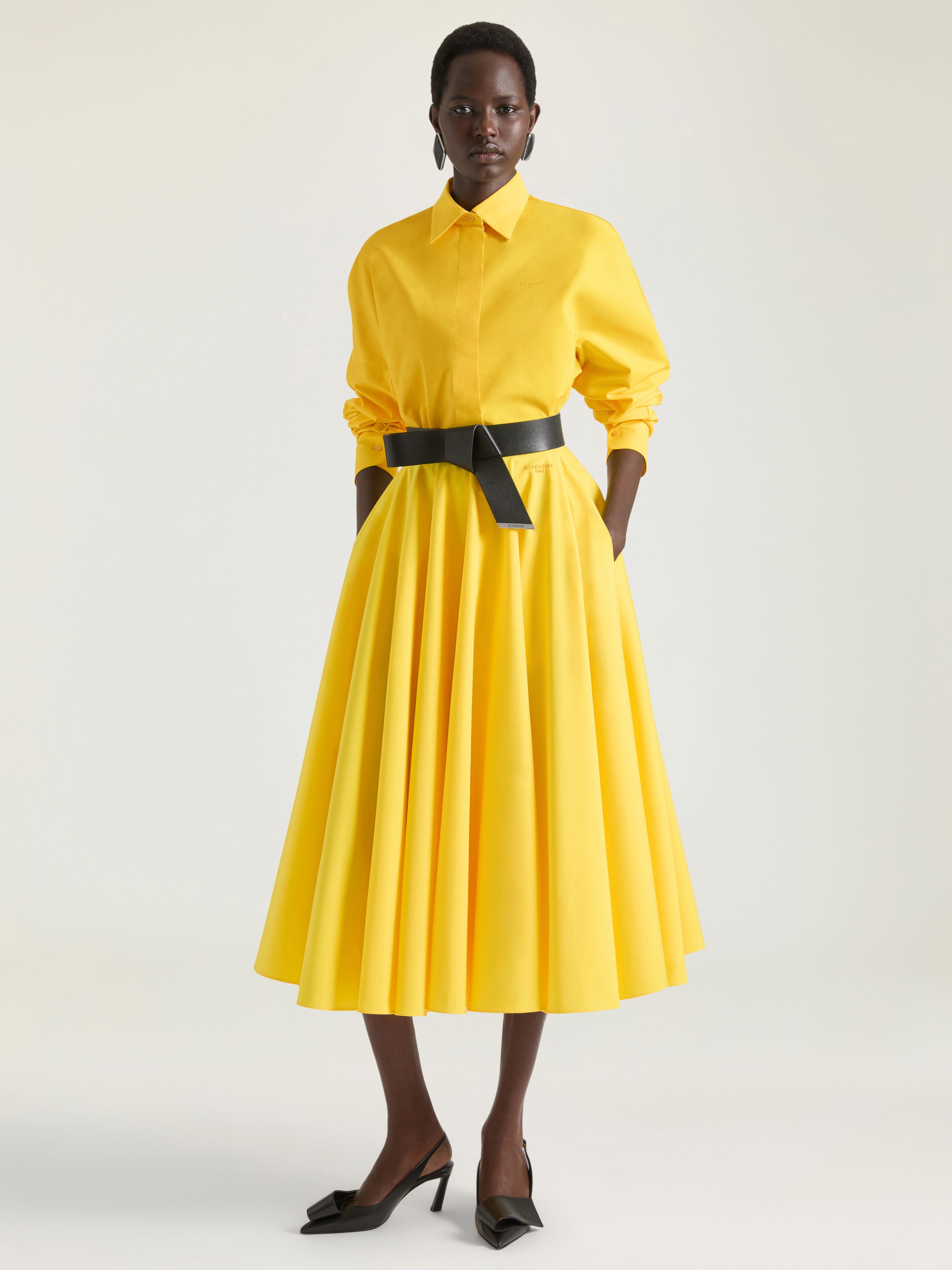 Givenchy Women's Long Poplin Skirt Size 38
