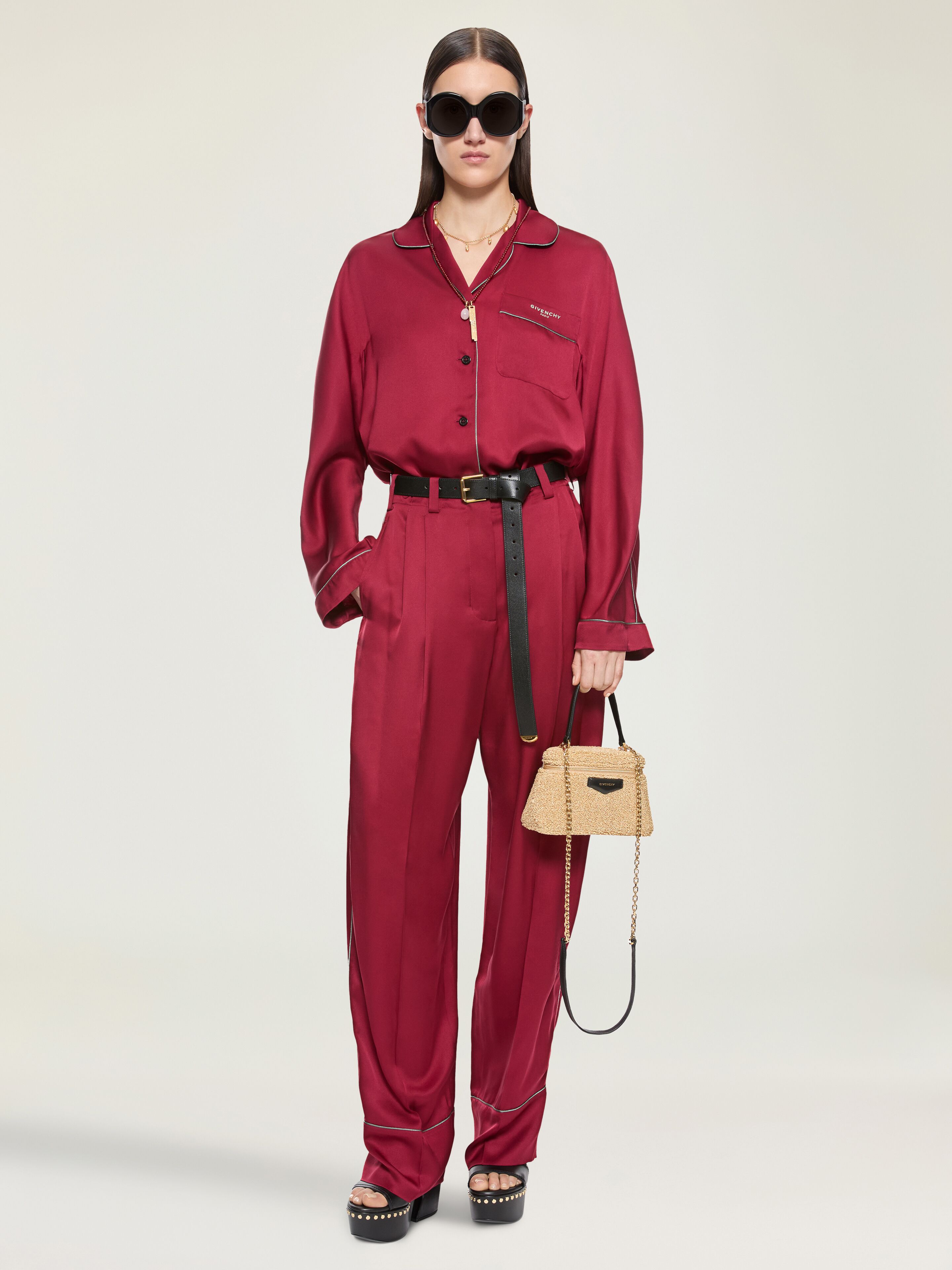 Givenchy Women's Silk Pyjama Pants Size 40