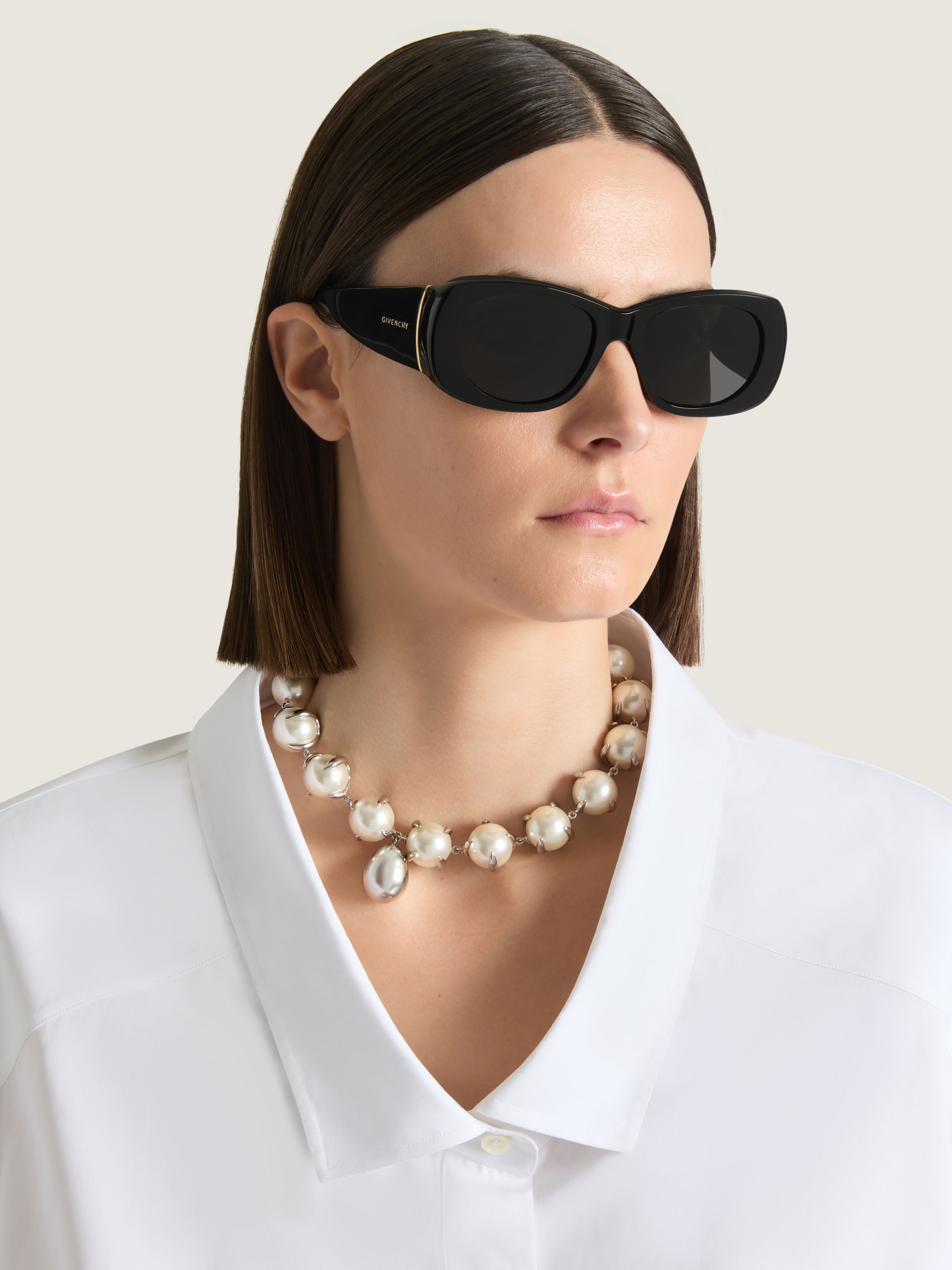 Givenchy - Sunglasses - Acetate - Oval Rectangular Shape