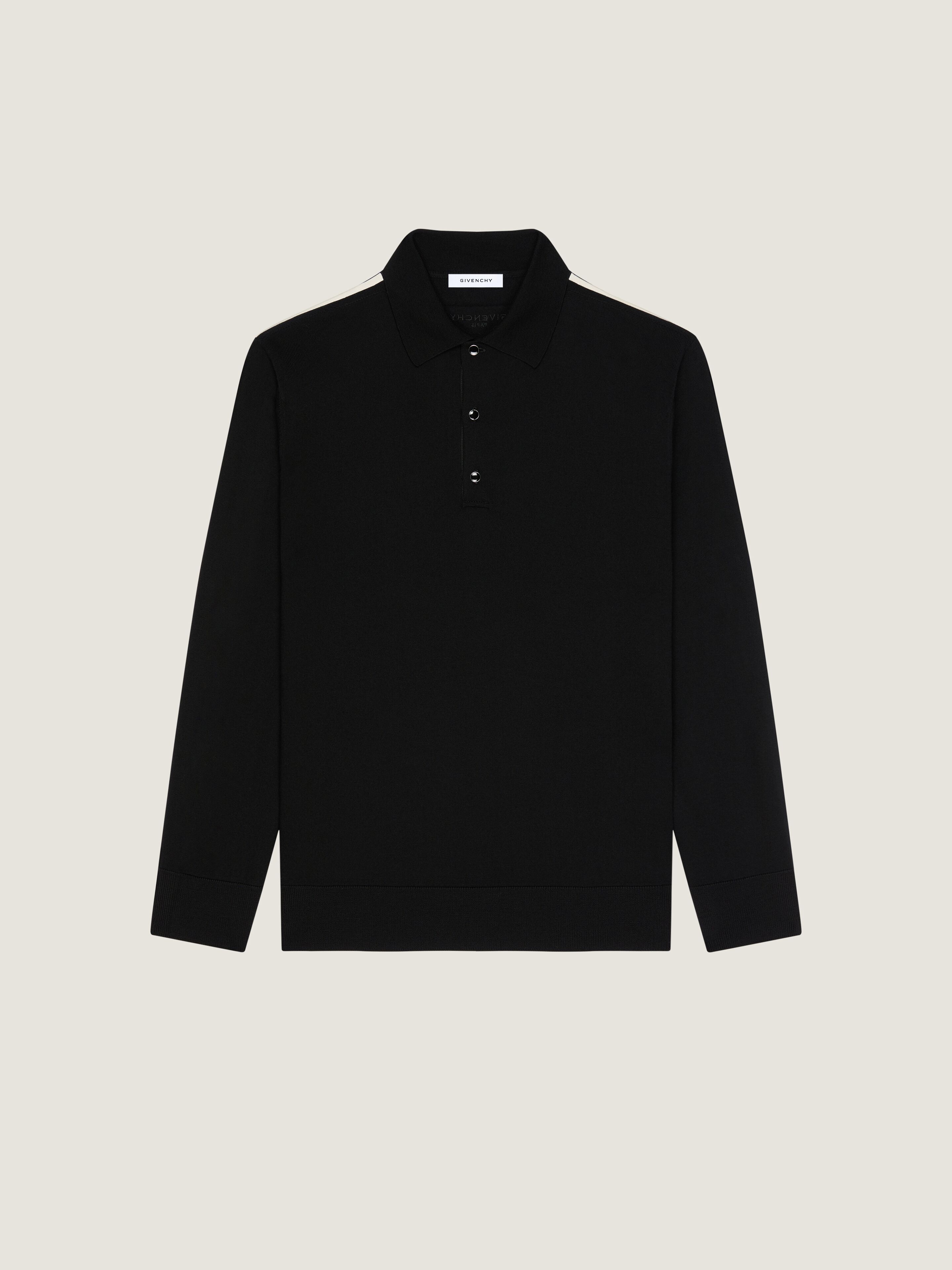 Givenchy Men's Grain Polo In Wool With Gros Details