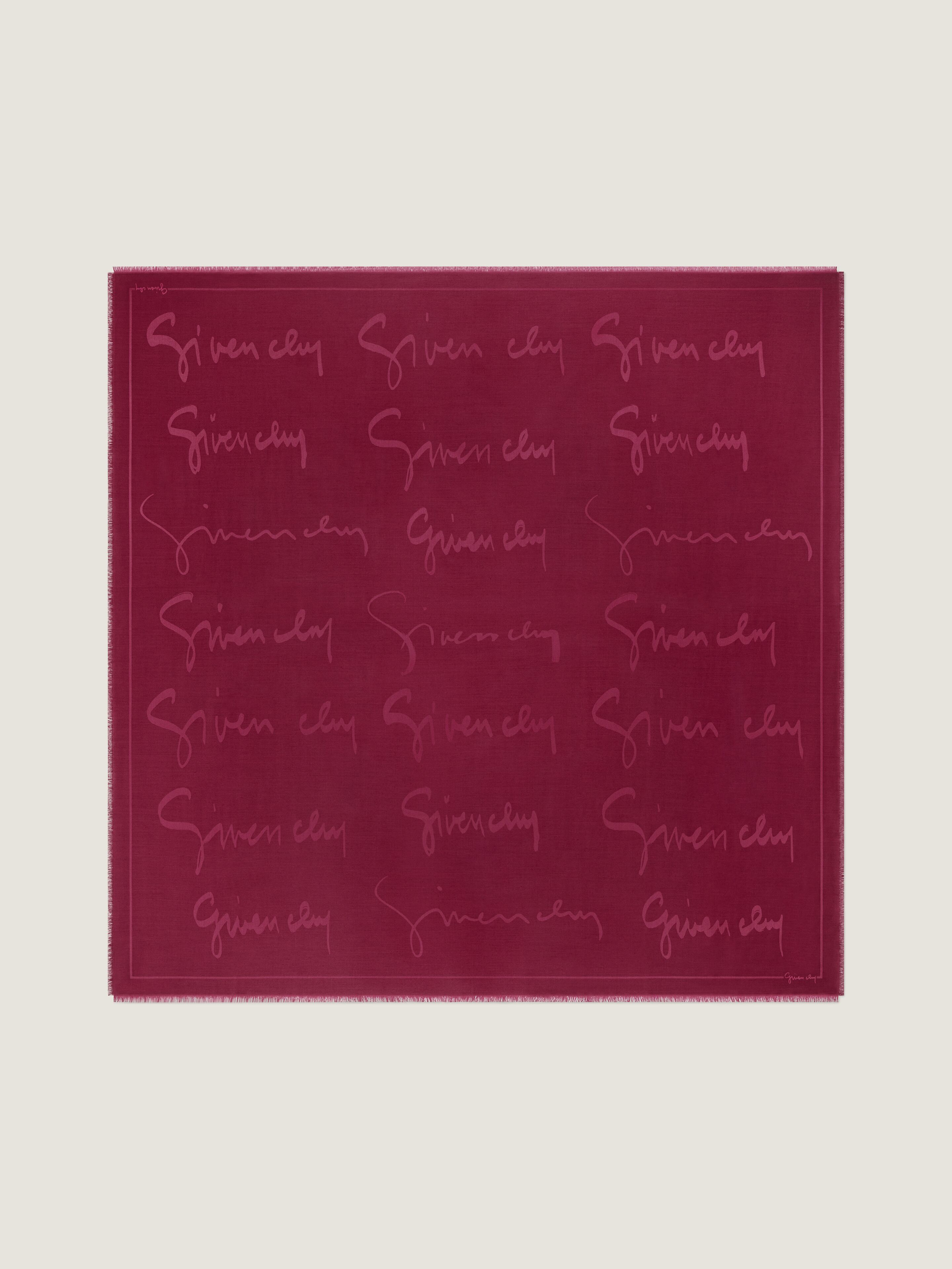 Givenchy - Women's Shawl - Silk/Wool - Signature Jacquard