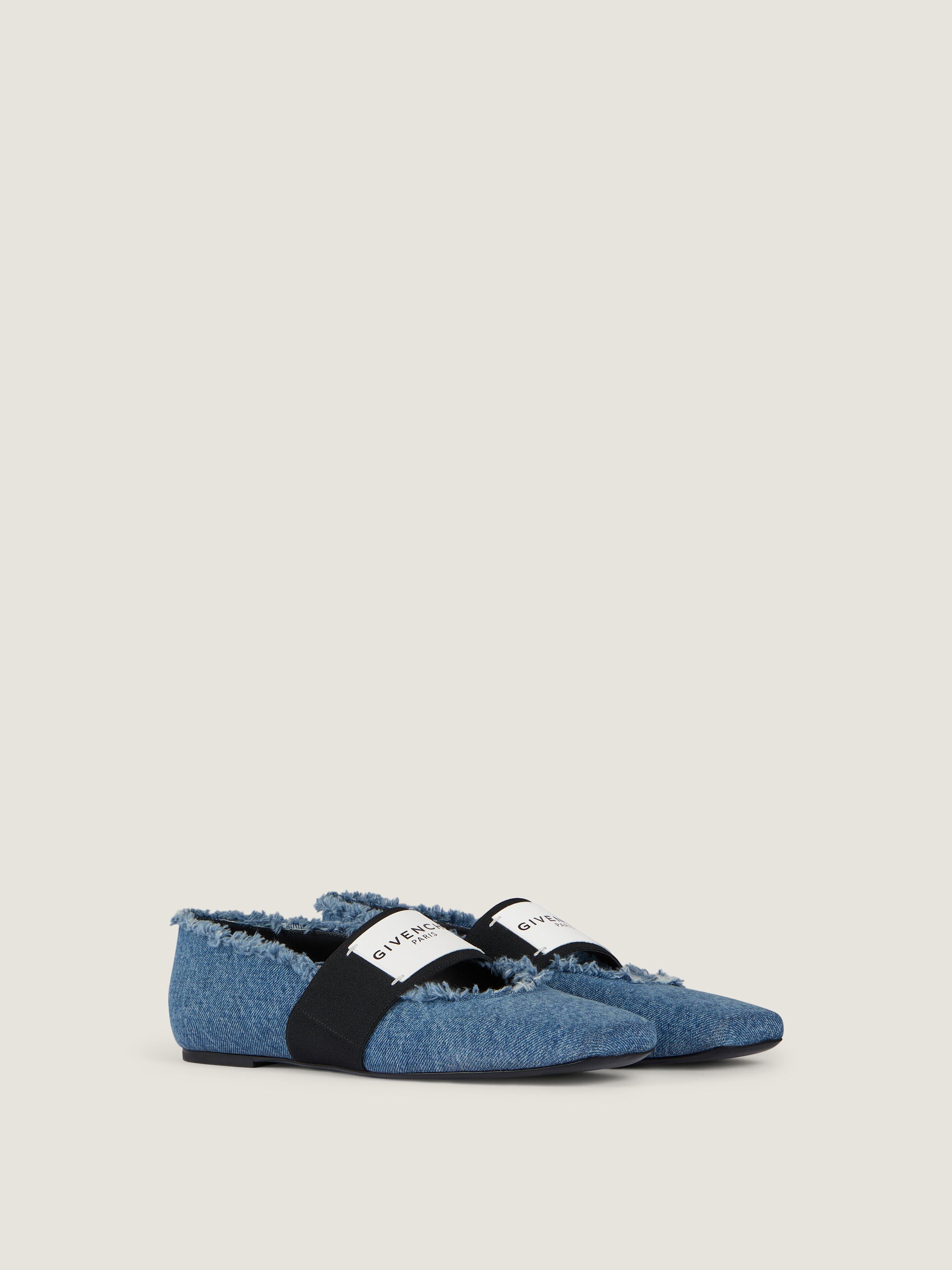 Givenchy Women's Flat Ballerinas Size 36 Denim