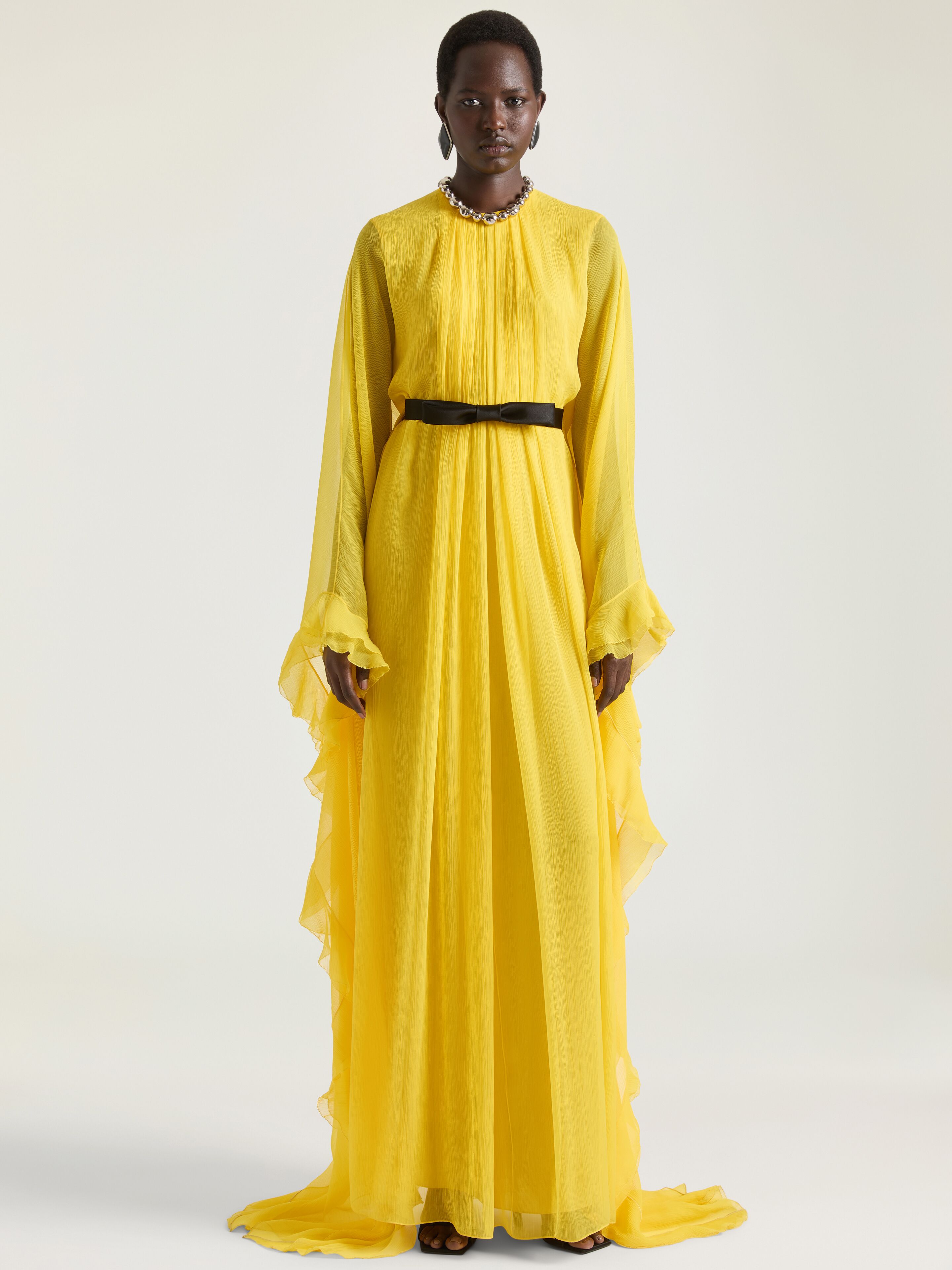 Givenchy Women's Silk Chiffon Evening Dress Size 38