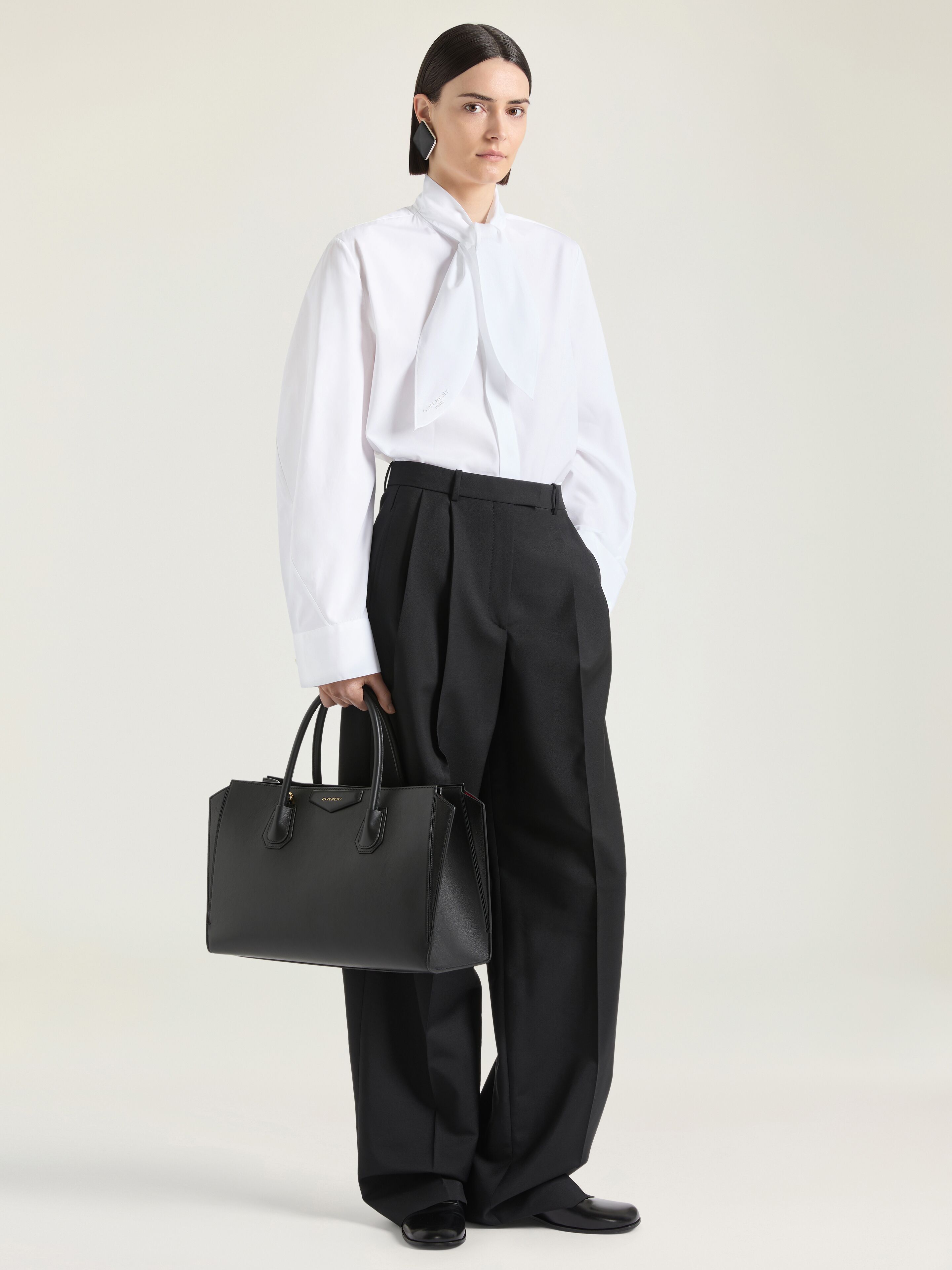Givenchy - Women's - Cocoon Shirt - Poplin - Bow Detail