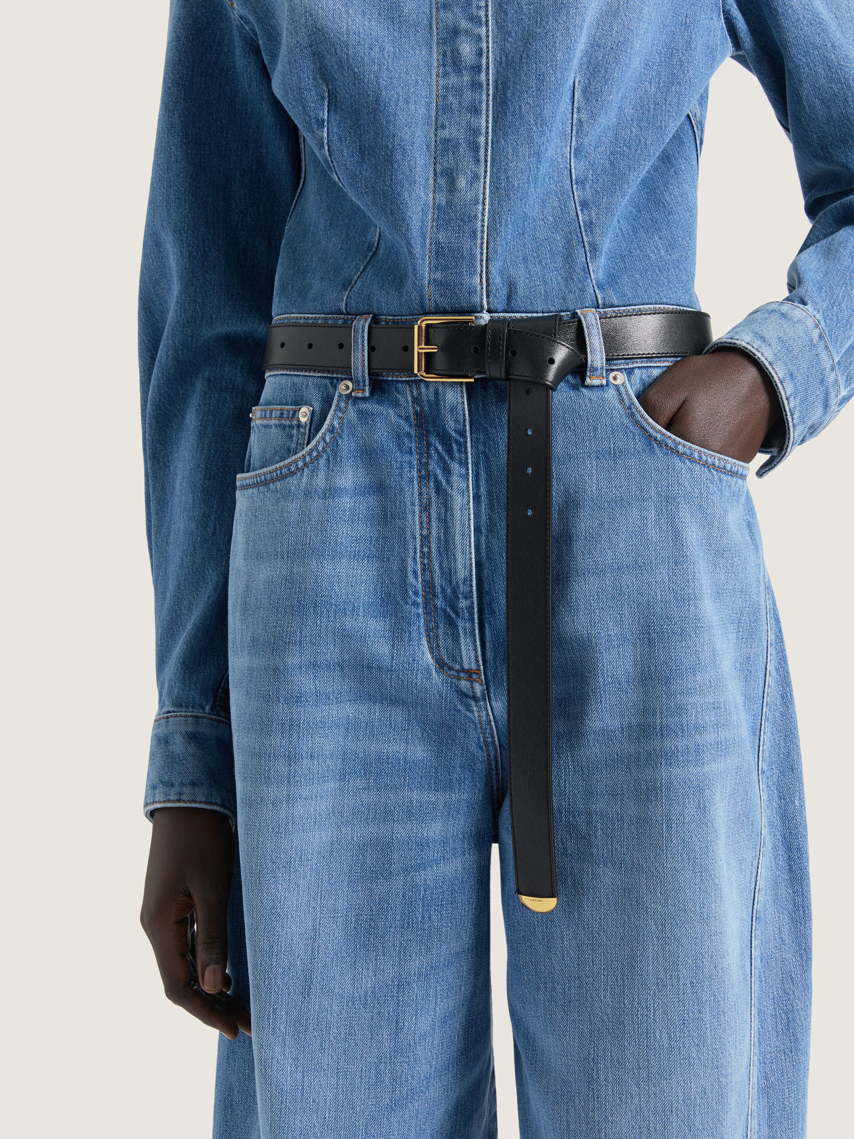 Givenchy - Women's Belt - Voyou Line - Leather - Golden