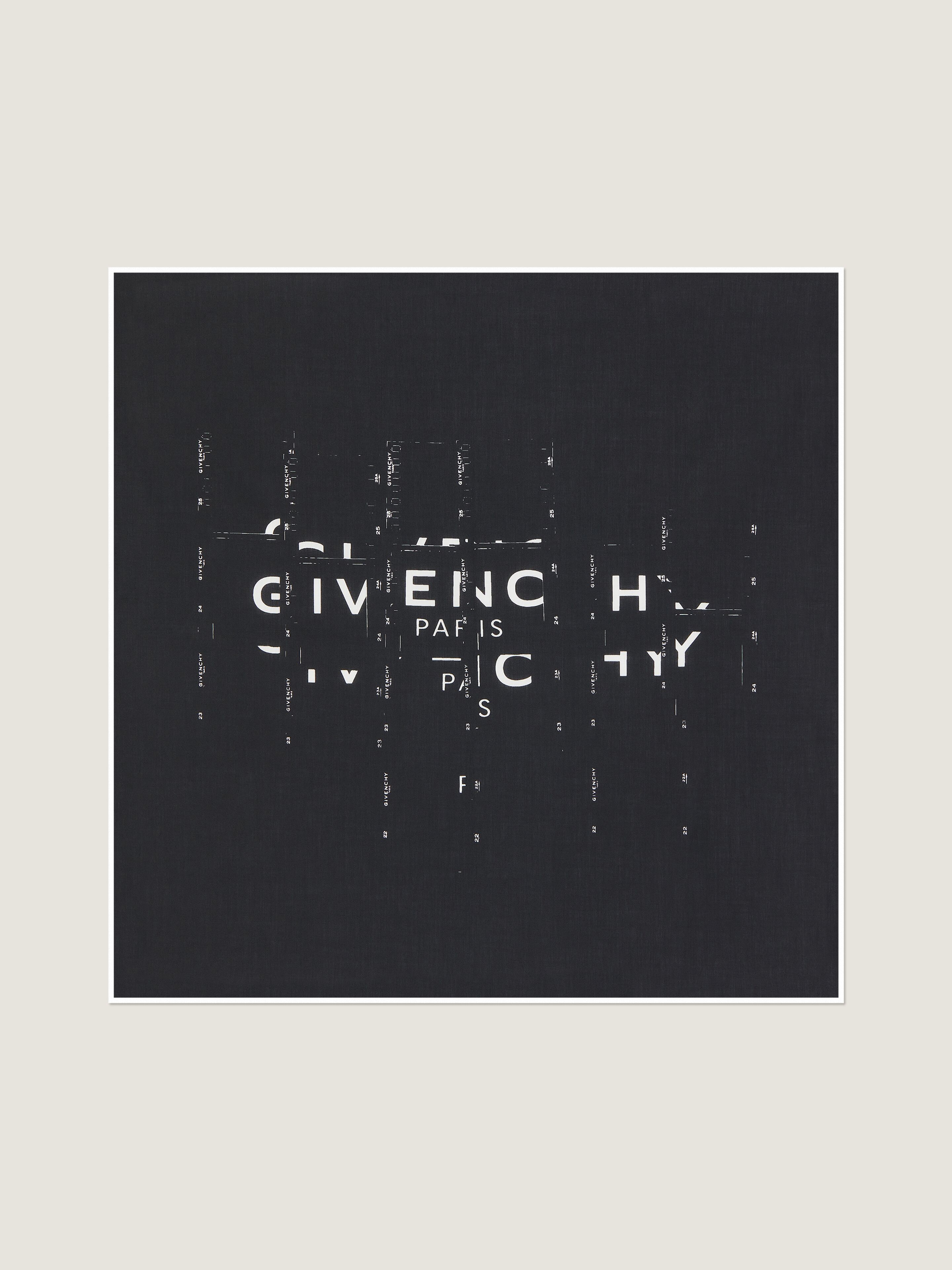 Givenchy - Men's Scarf - Cotton - Photographic Negative Print