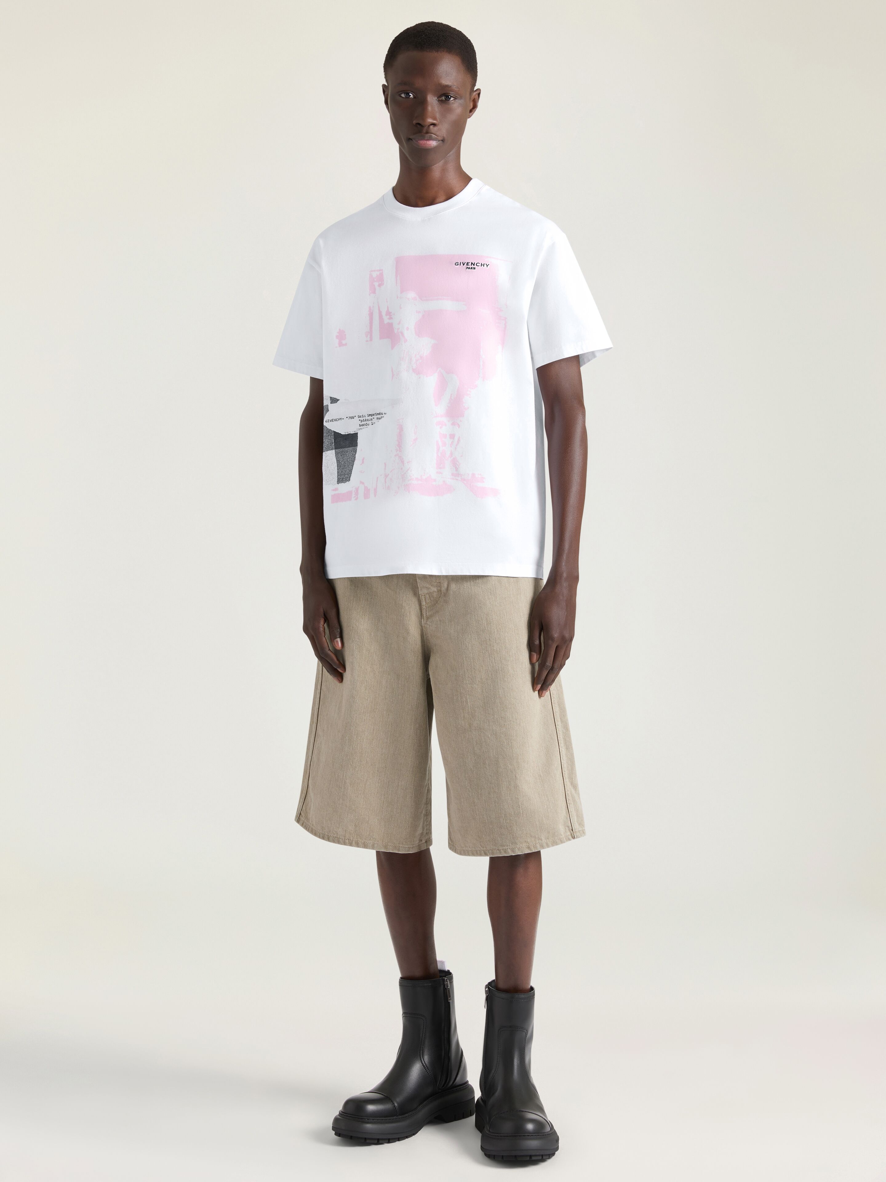 Givenchy Men's Bermuda Shorts Beige Cotton Size 29