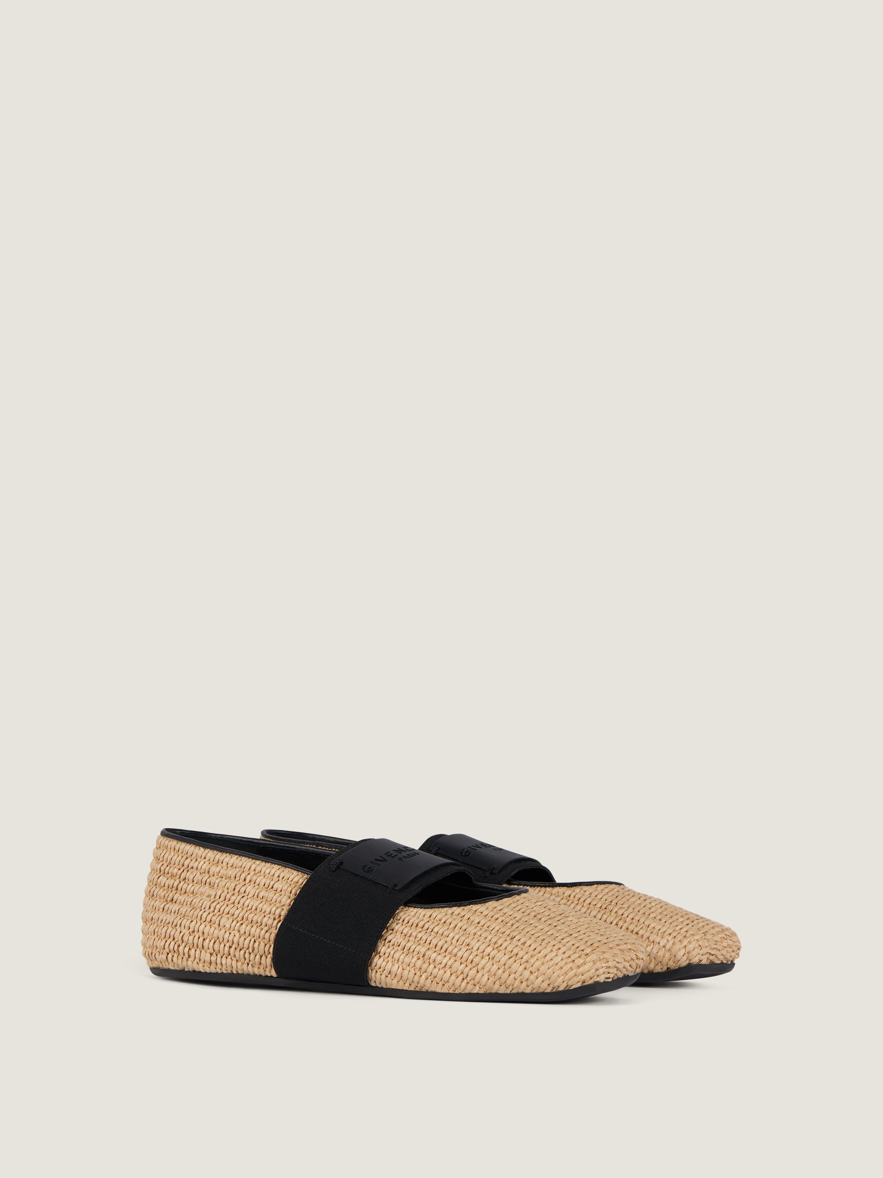 Givenchy - Women's Ballerinas - Size 40 - Raffia Effect