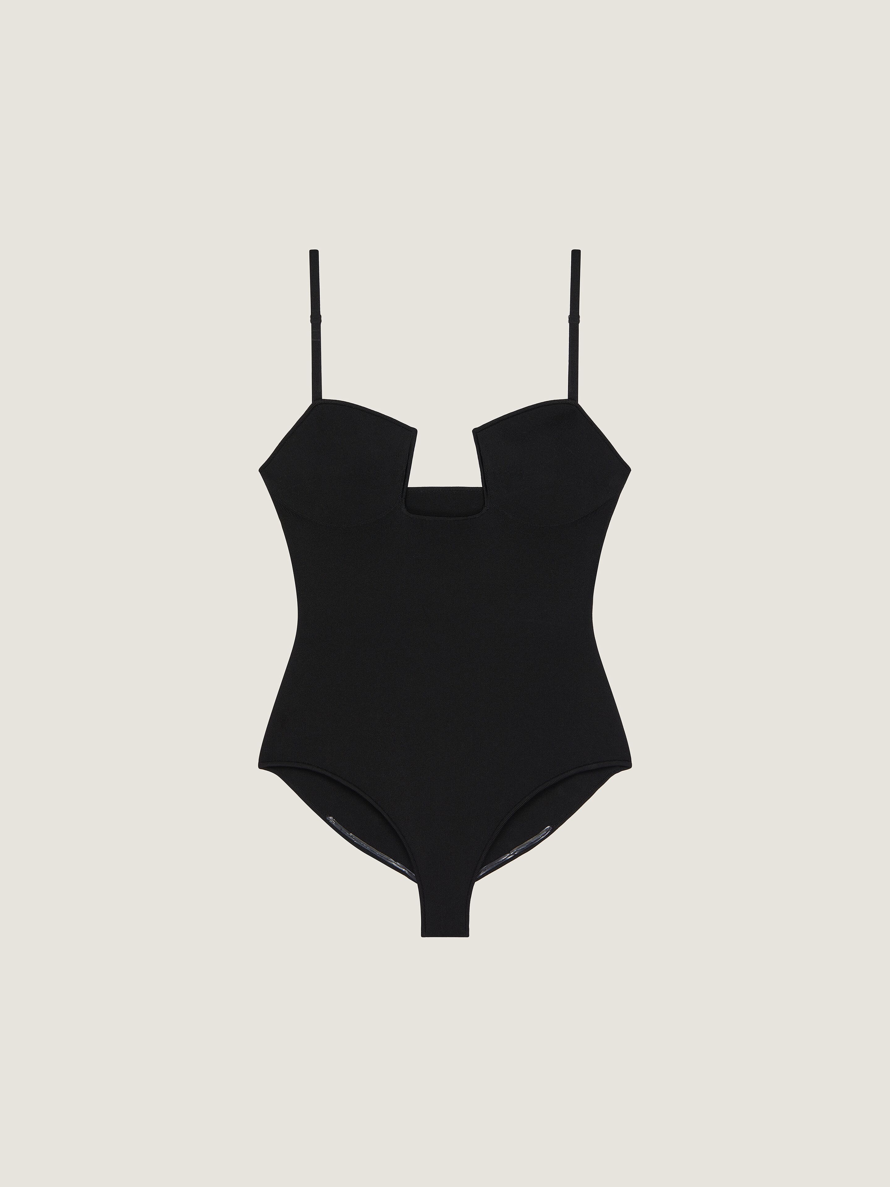 Givenchy Donna Nero Body Cutaway In Maglia Tecnica