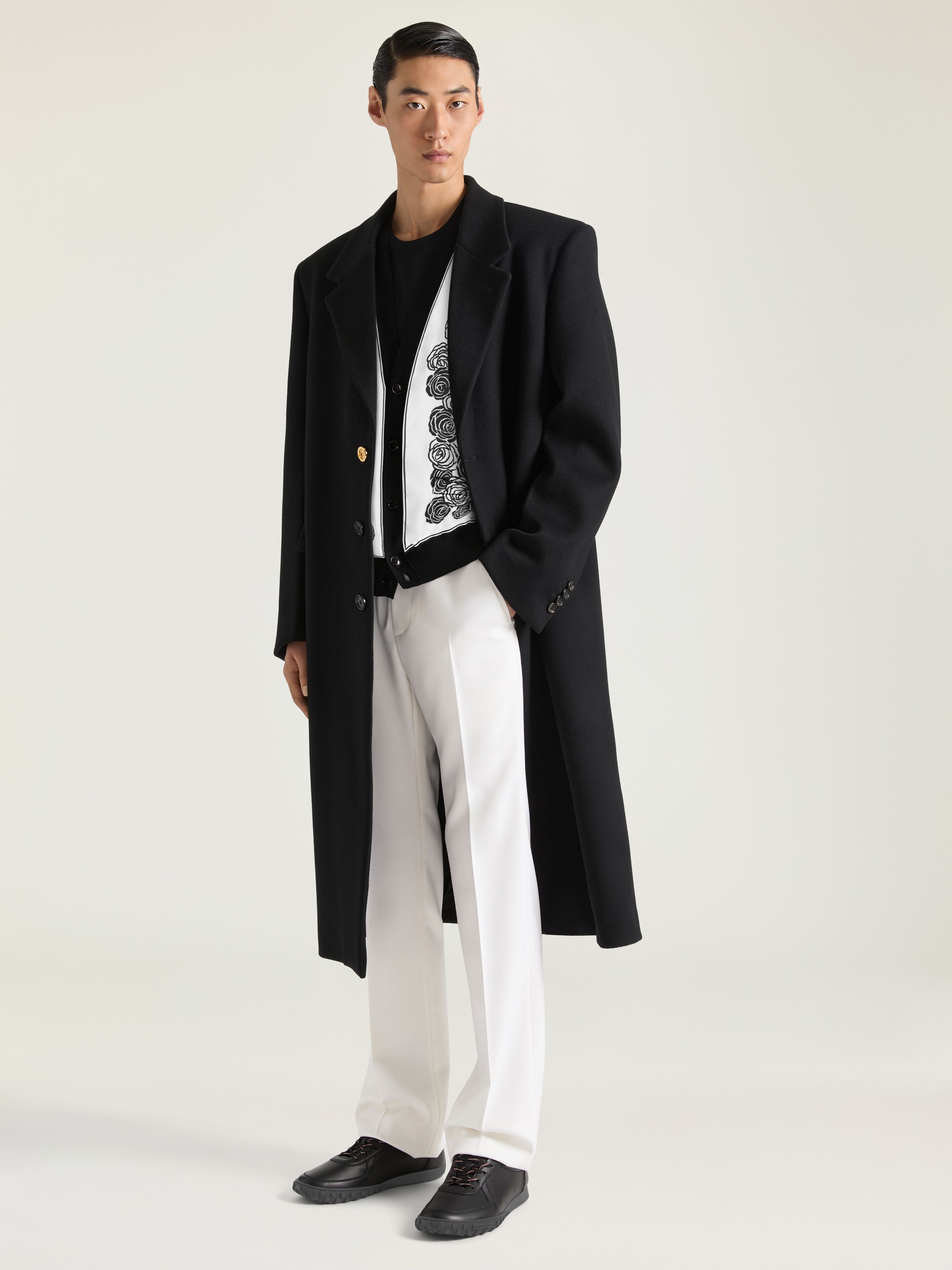 Givenchy - Men's Wool Coat - Size 52 - Golden