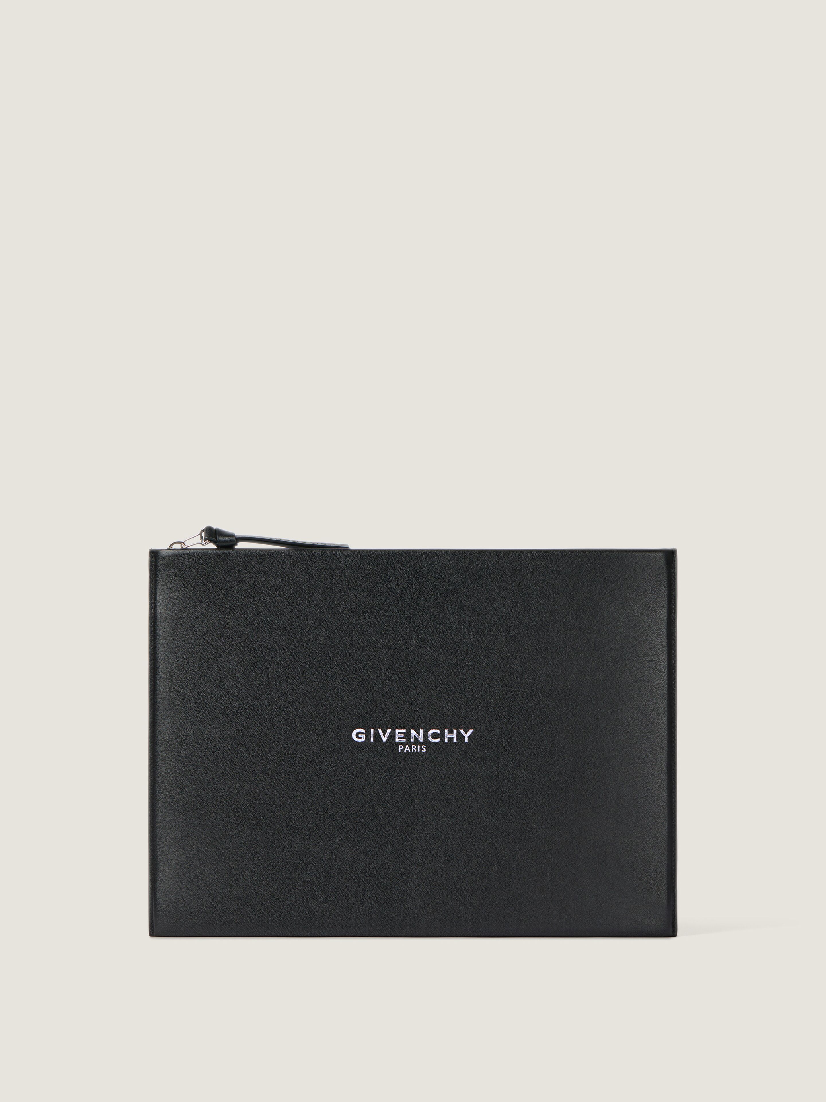 Givenchy Uomo Nero Pochette Antigona Stamped Grande In Pelle