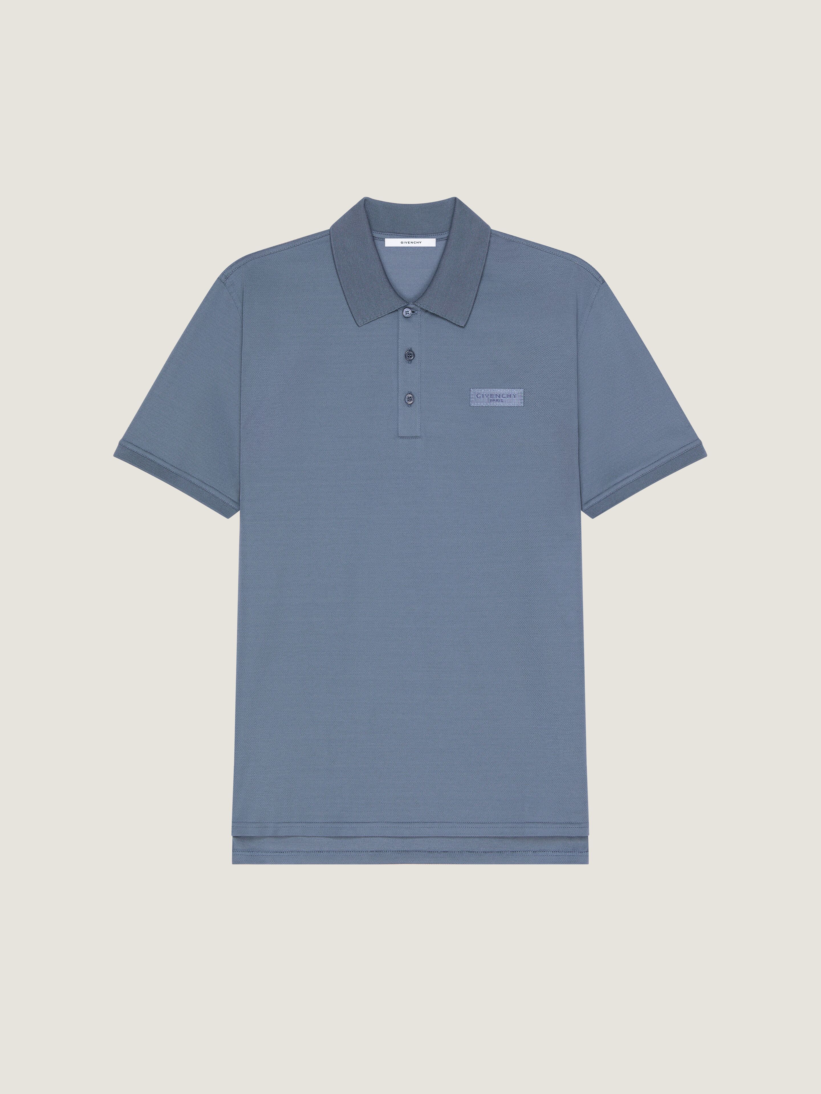 Givenchy Uomo Nero Polo In Cotone Con Gros-Grain Paris