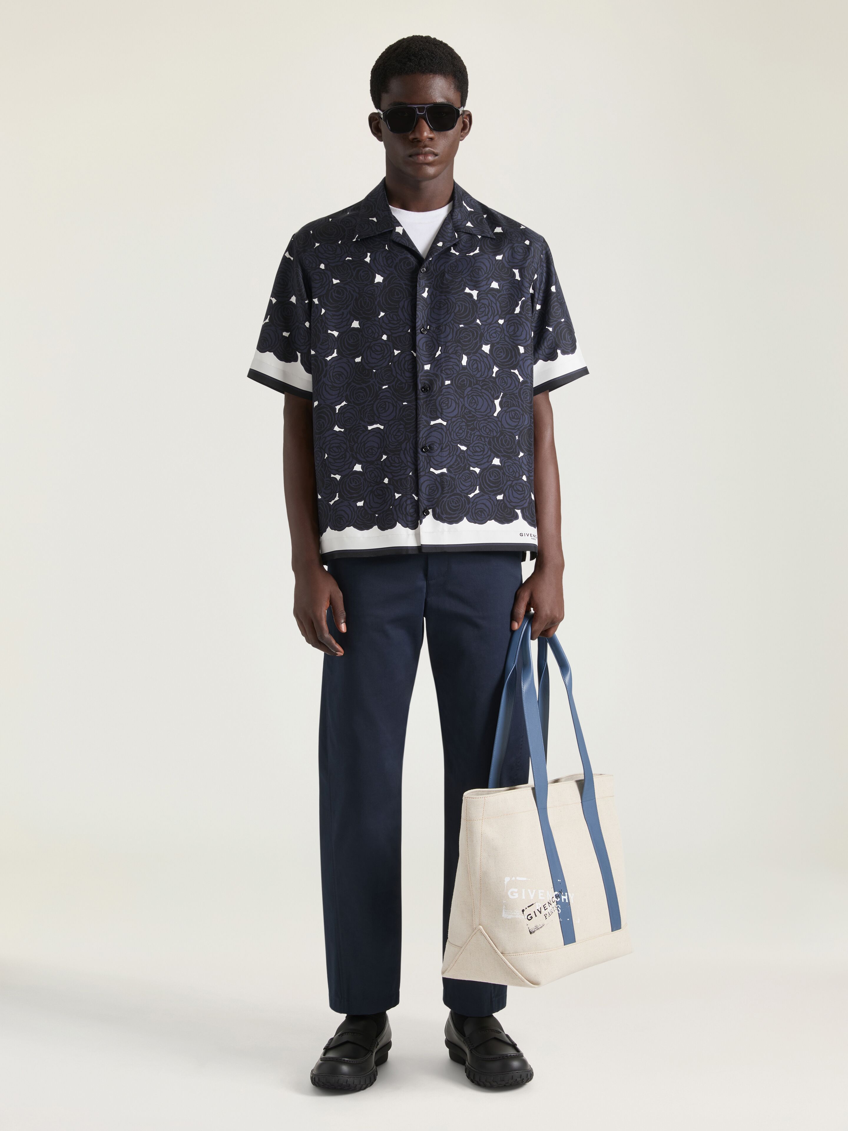 Givenchy Men's Silk Shirt Size 38 Floral Print