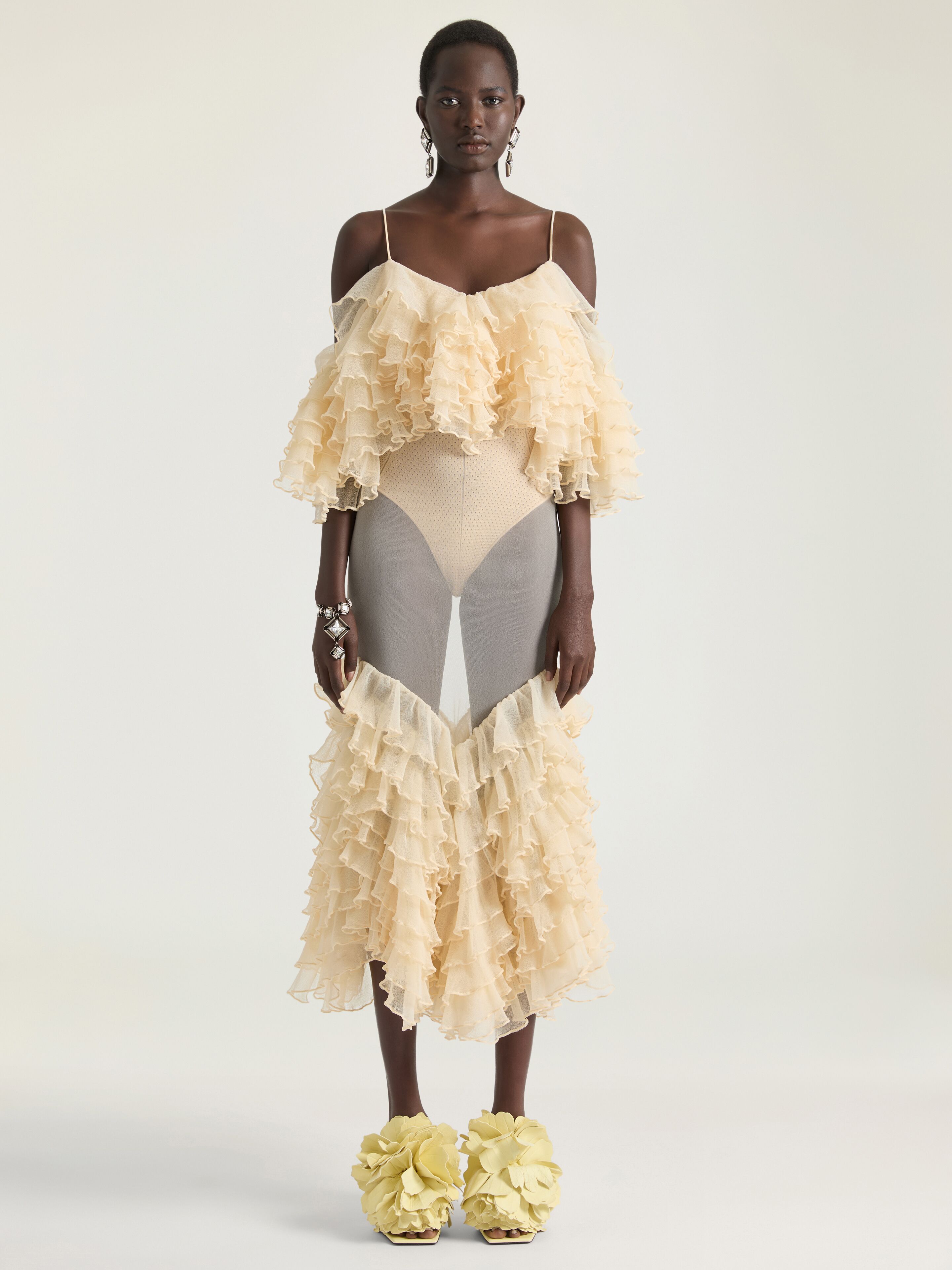 Givenchy - Women's Dress - Ruffled - Black - XS