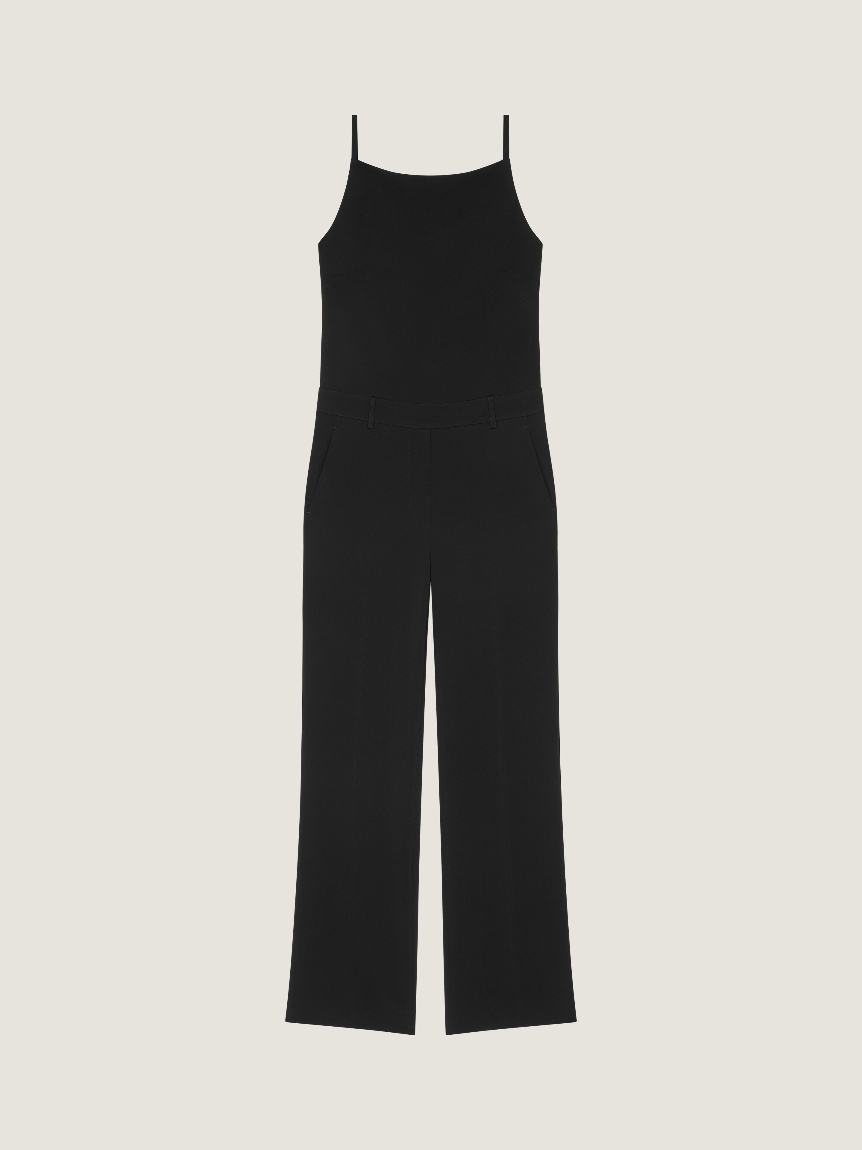 Givenchy Donna Nero Tuta Con Spacco In Crêpe Cady