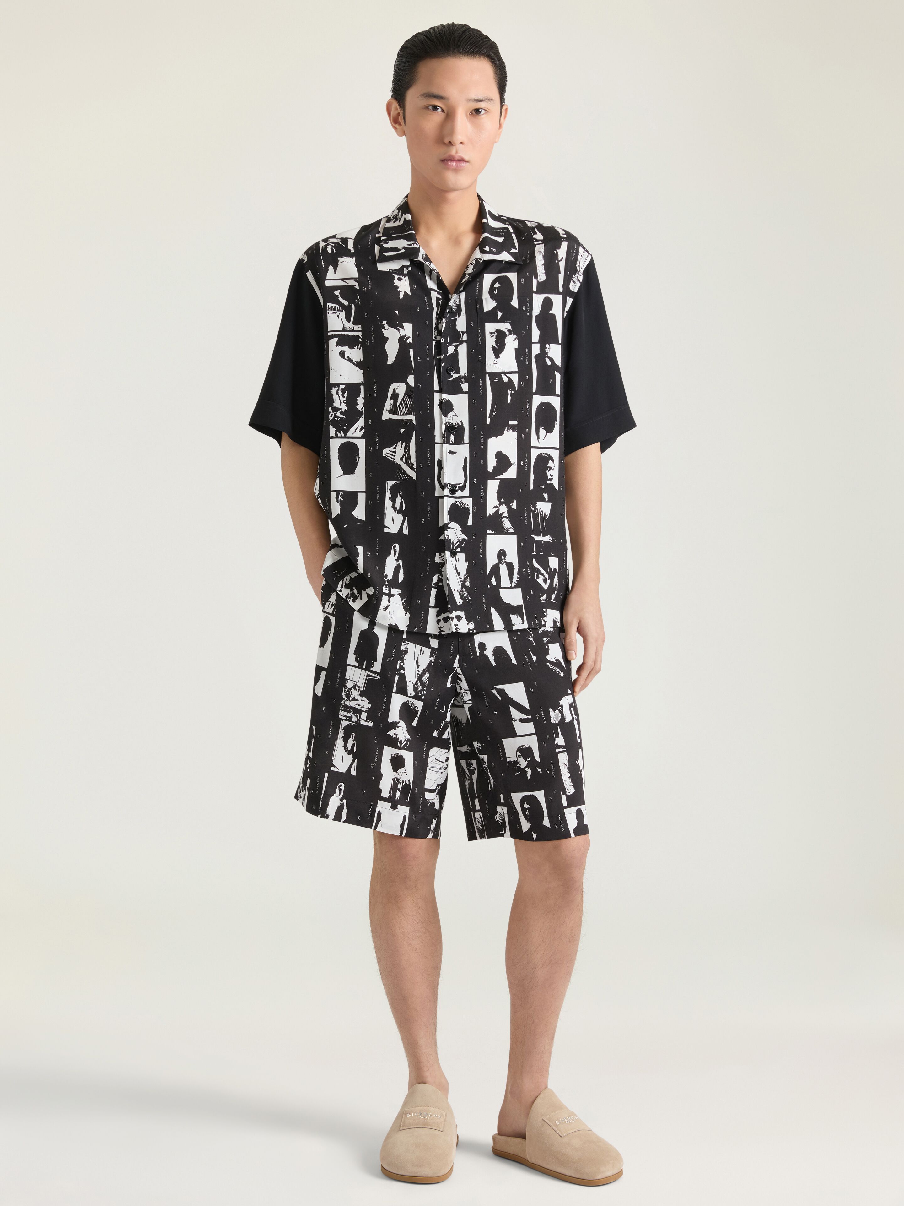 Givenchy - Men's Short-Sleeved Shirt - Viscose - Size 43