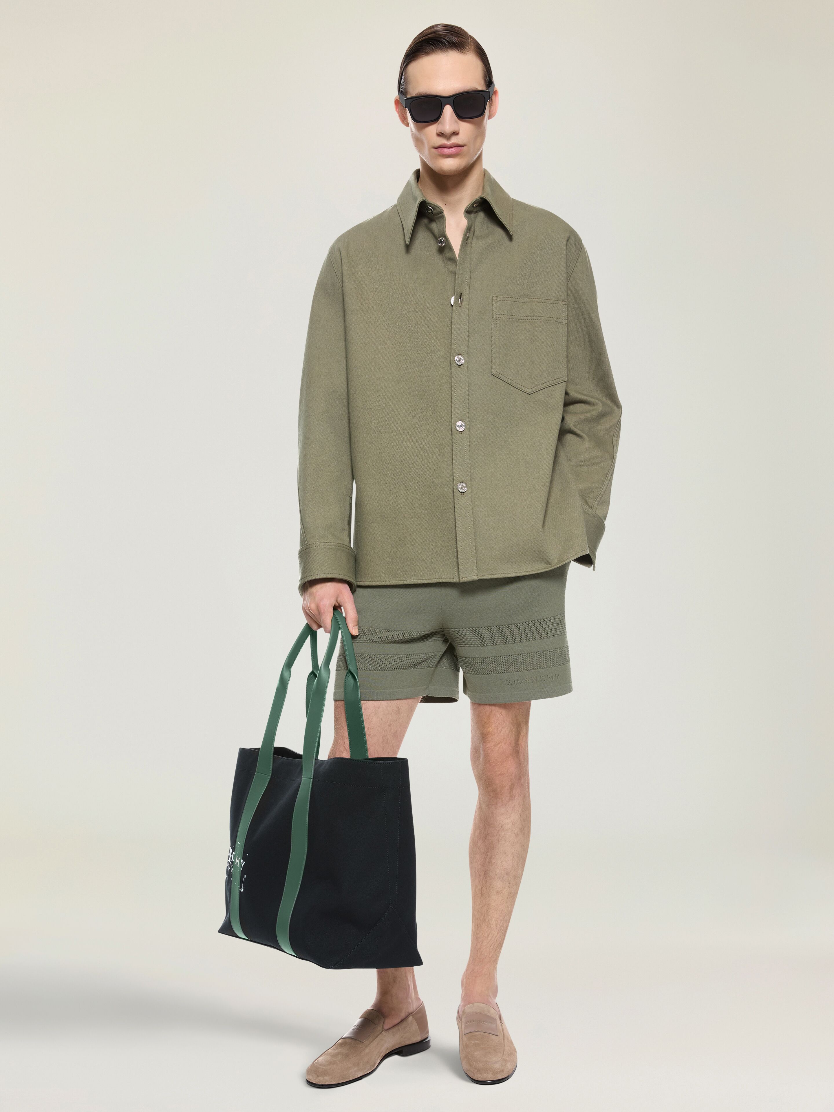 Givenchy - Men's Overshirt - Cotton - XS - Blue