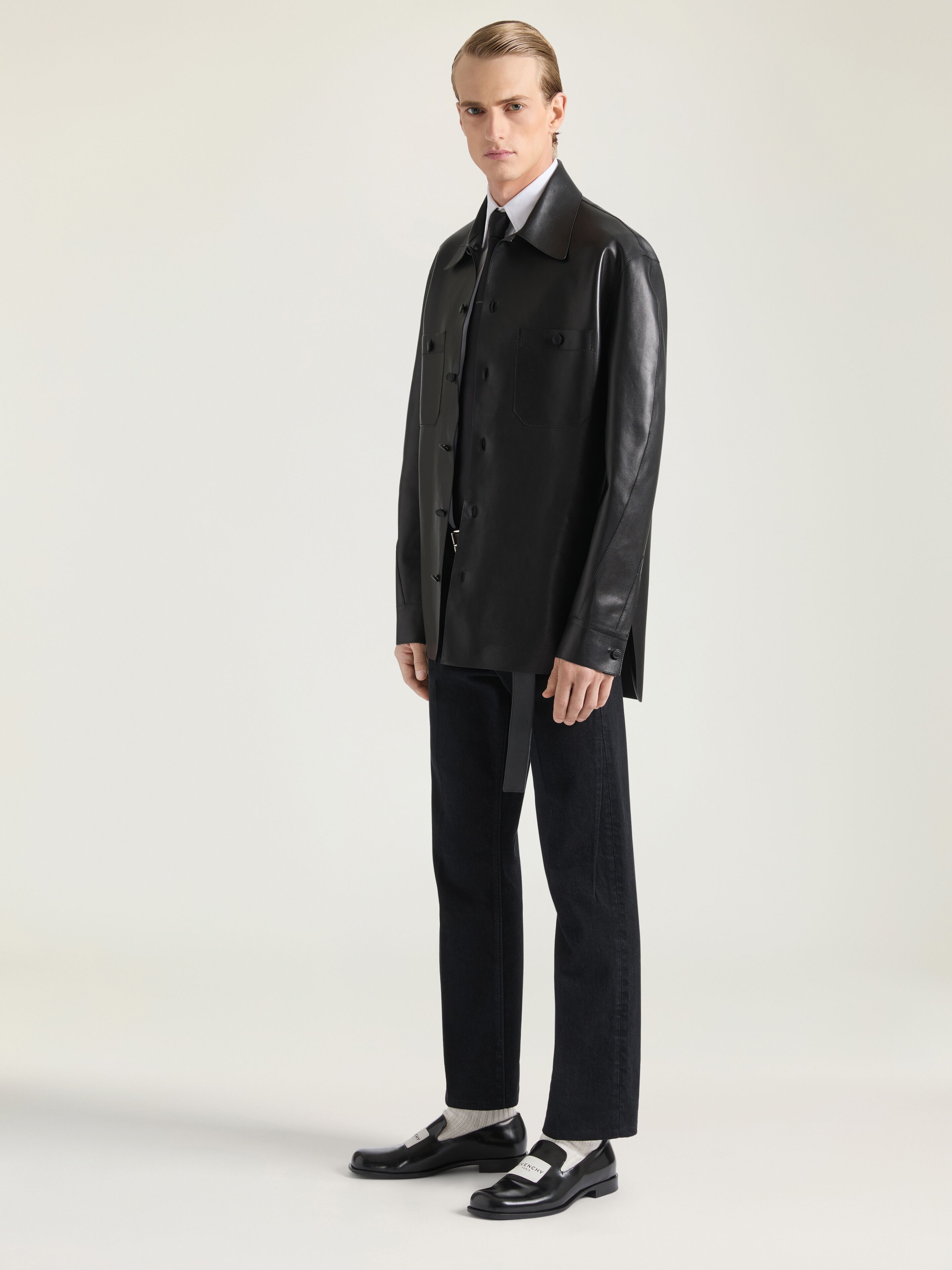 Givenchy Patent Leather Tux Loafers - Black - Size 39