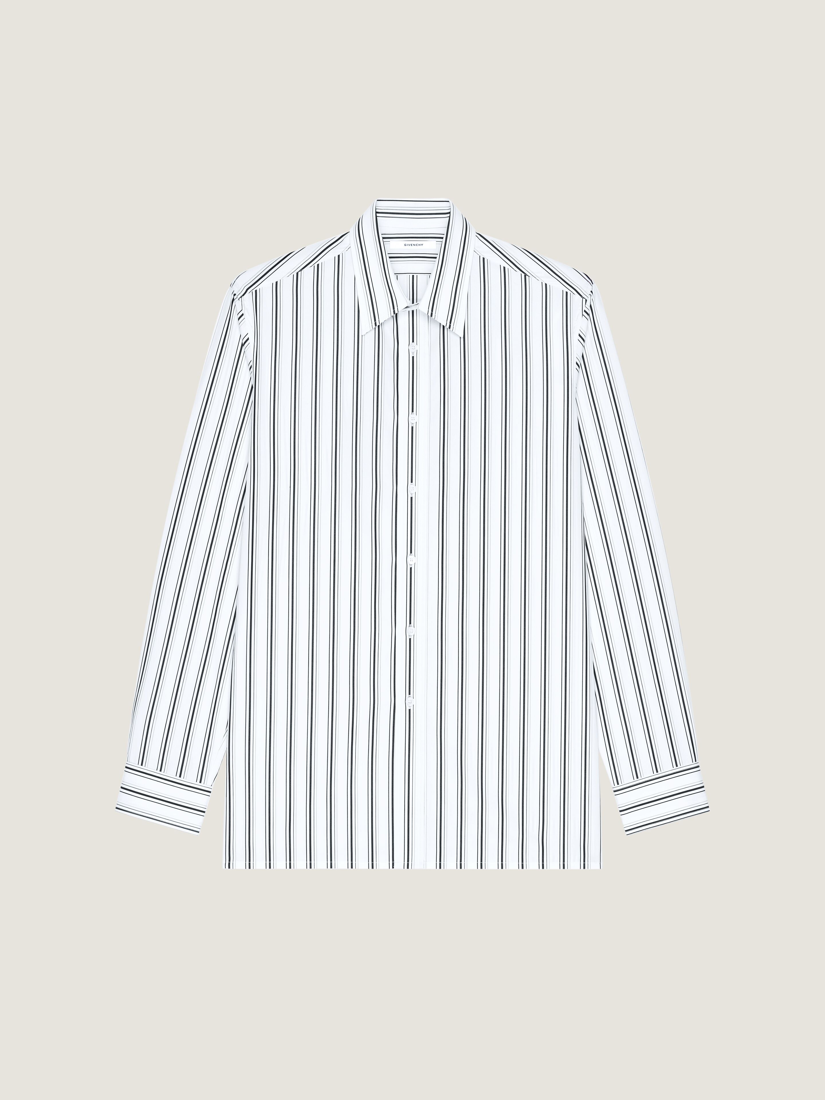 Givenchy Men's Long-Sleeved Shirt White Cotton Poplin Size 43