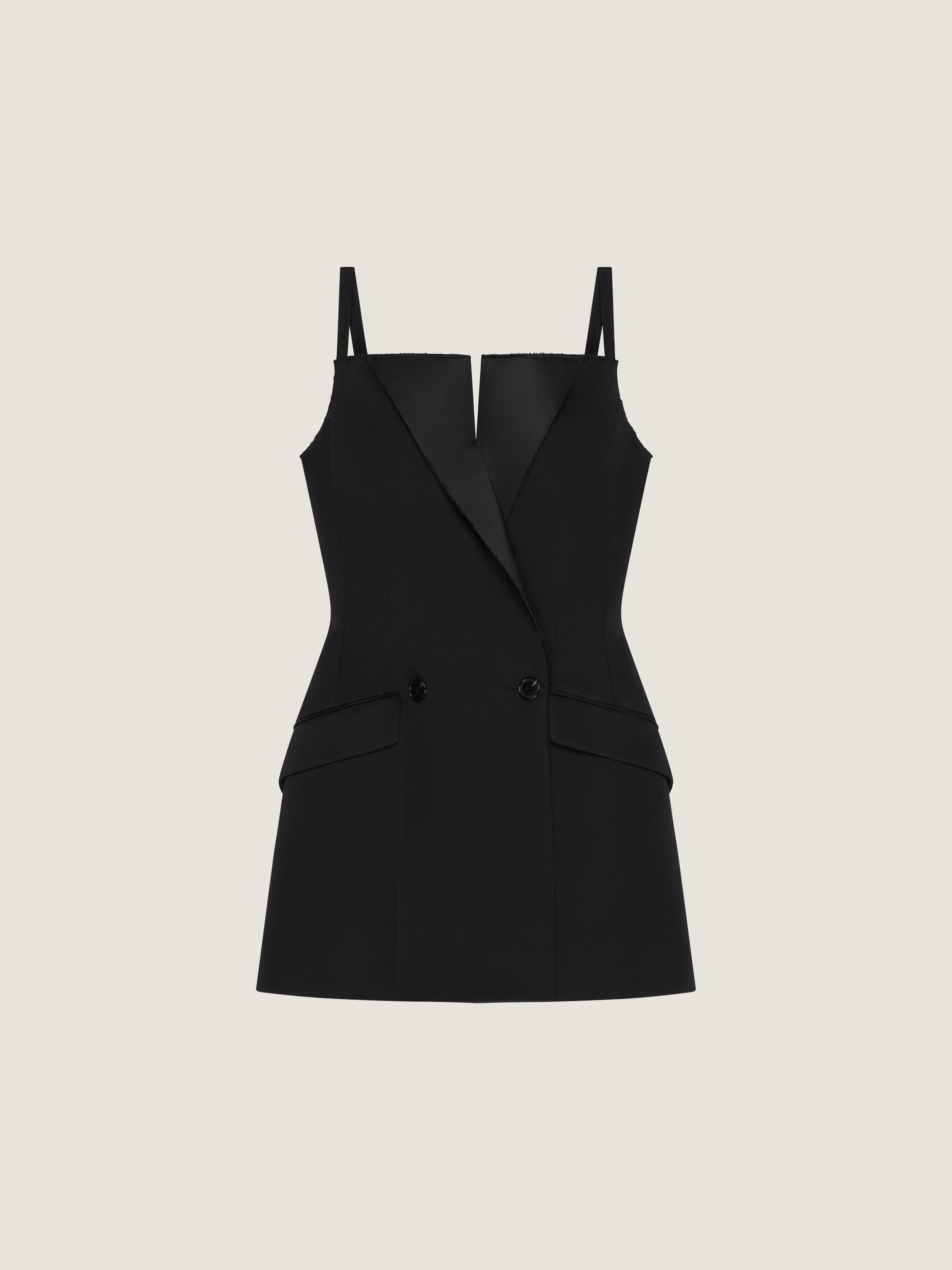 Givenchy - Women's Mini Tailored Dress - Wool - Size 42
