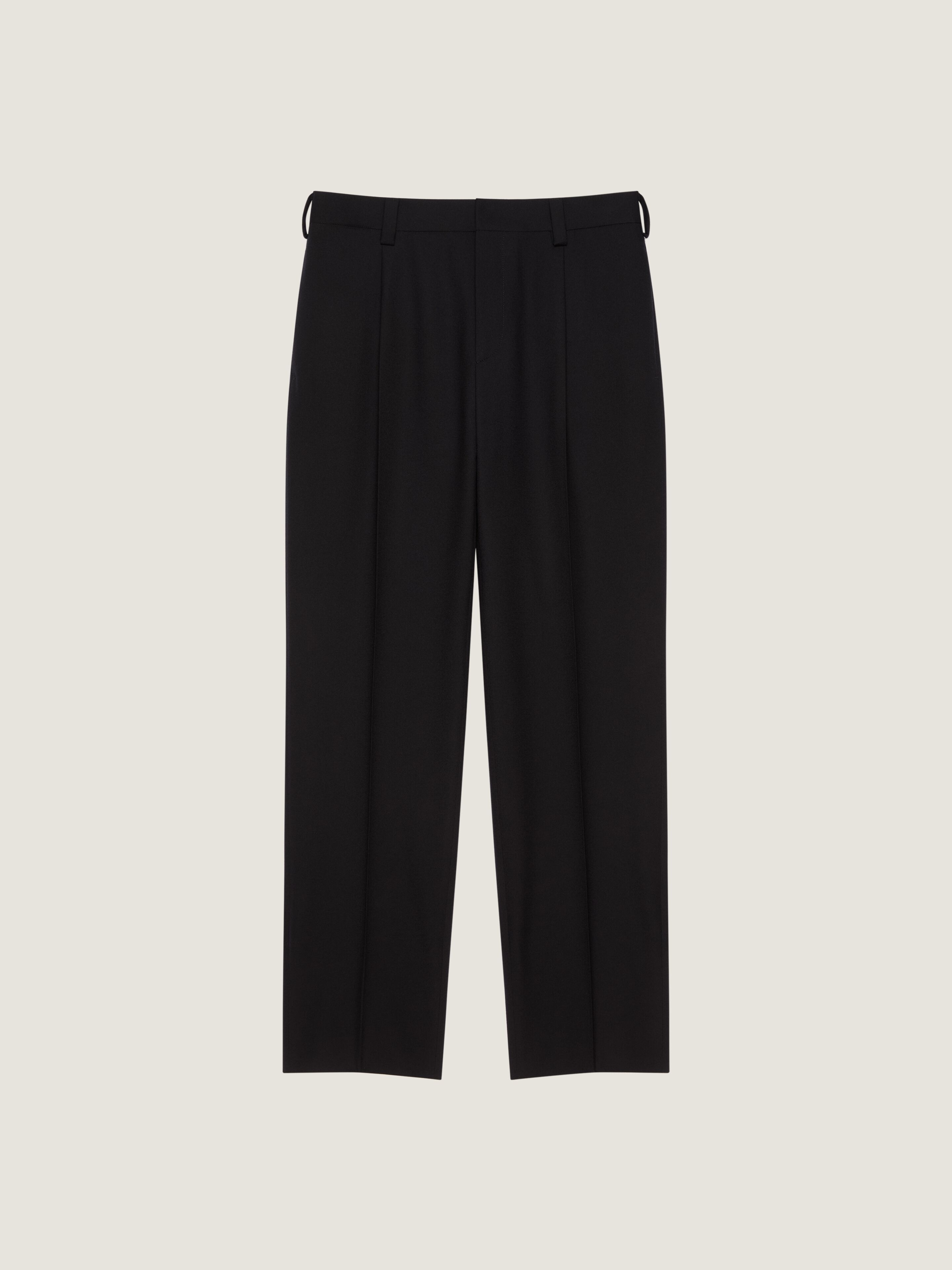 Givenchy Uomo Nero Pantaloni Sartoriali In Flanella