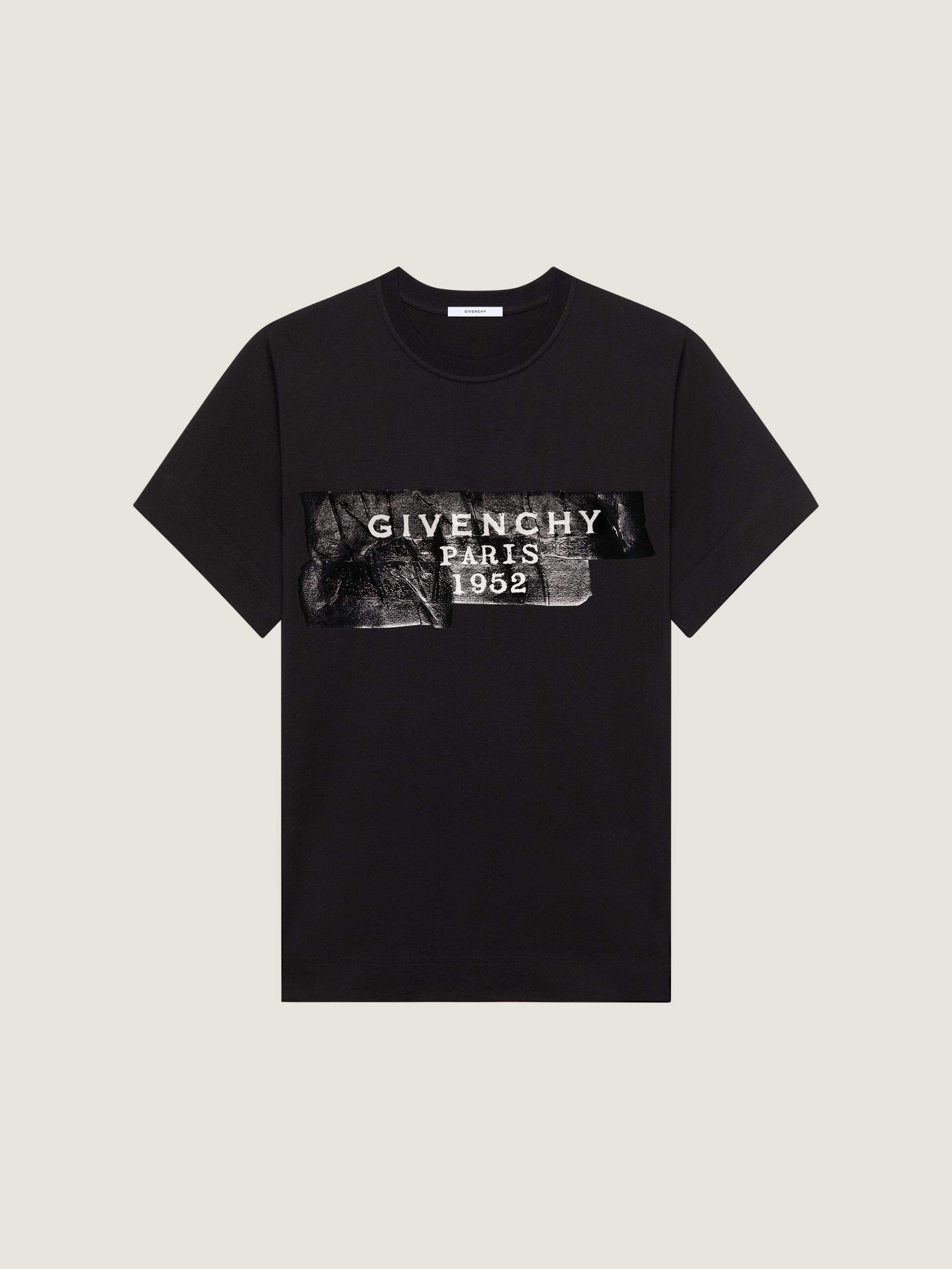 Givenchy Donna Nero T-Shirt In Cotone Con Tape