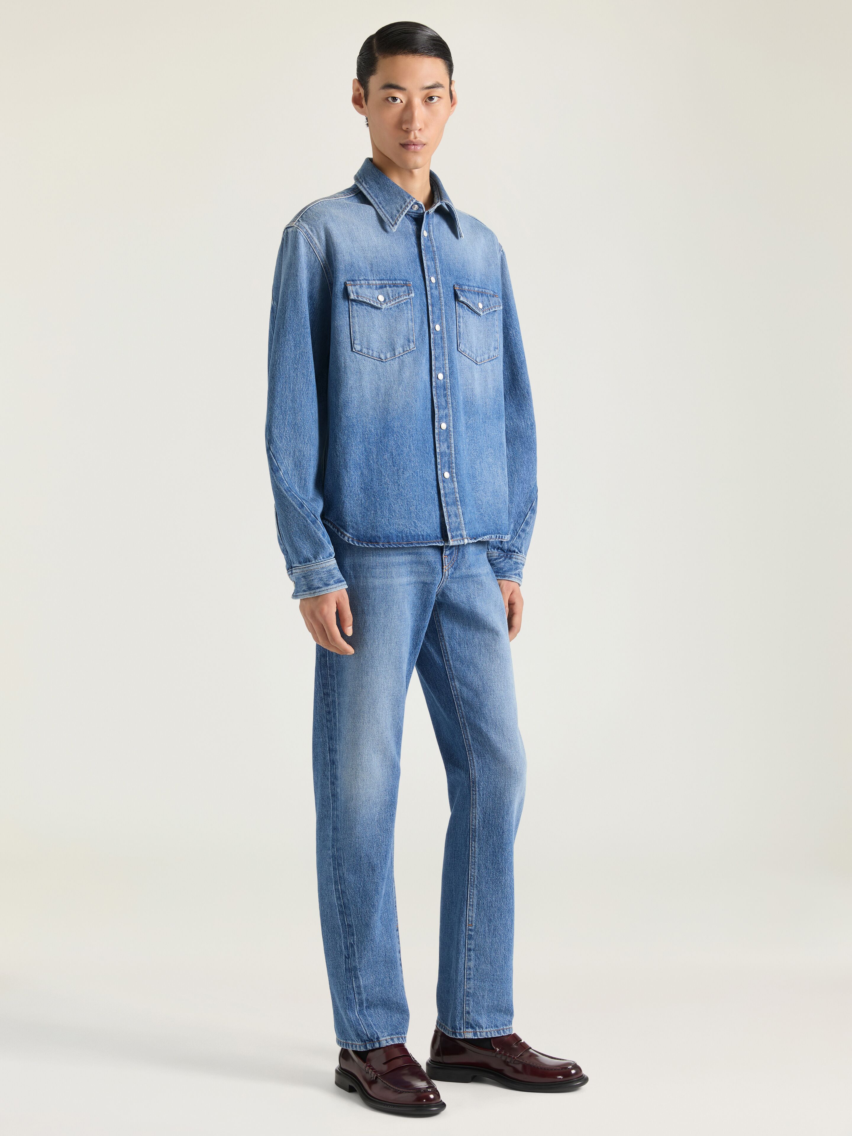 Givenchy Men's Denim Shirt - S - Shadow Washed