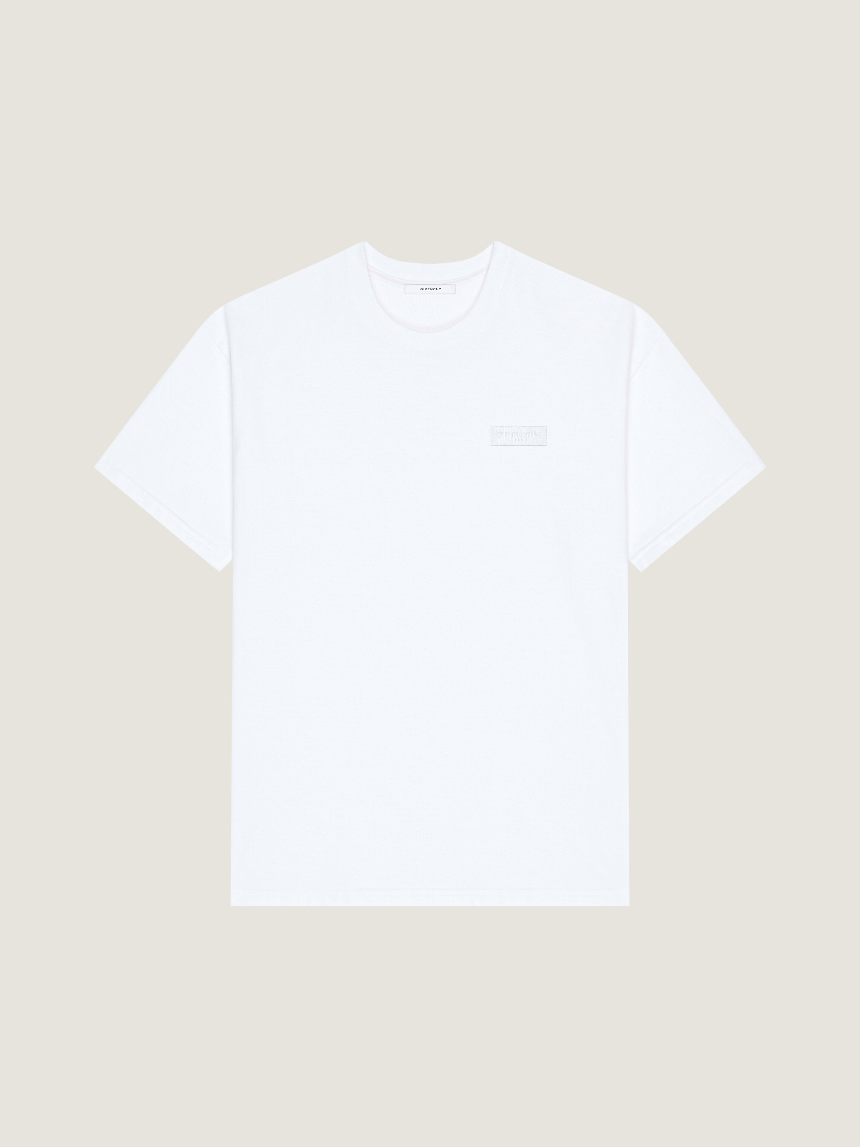Givenchy Uomo Grigio T-Shirt In Cotone Con Gros-Grain Paris