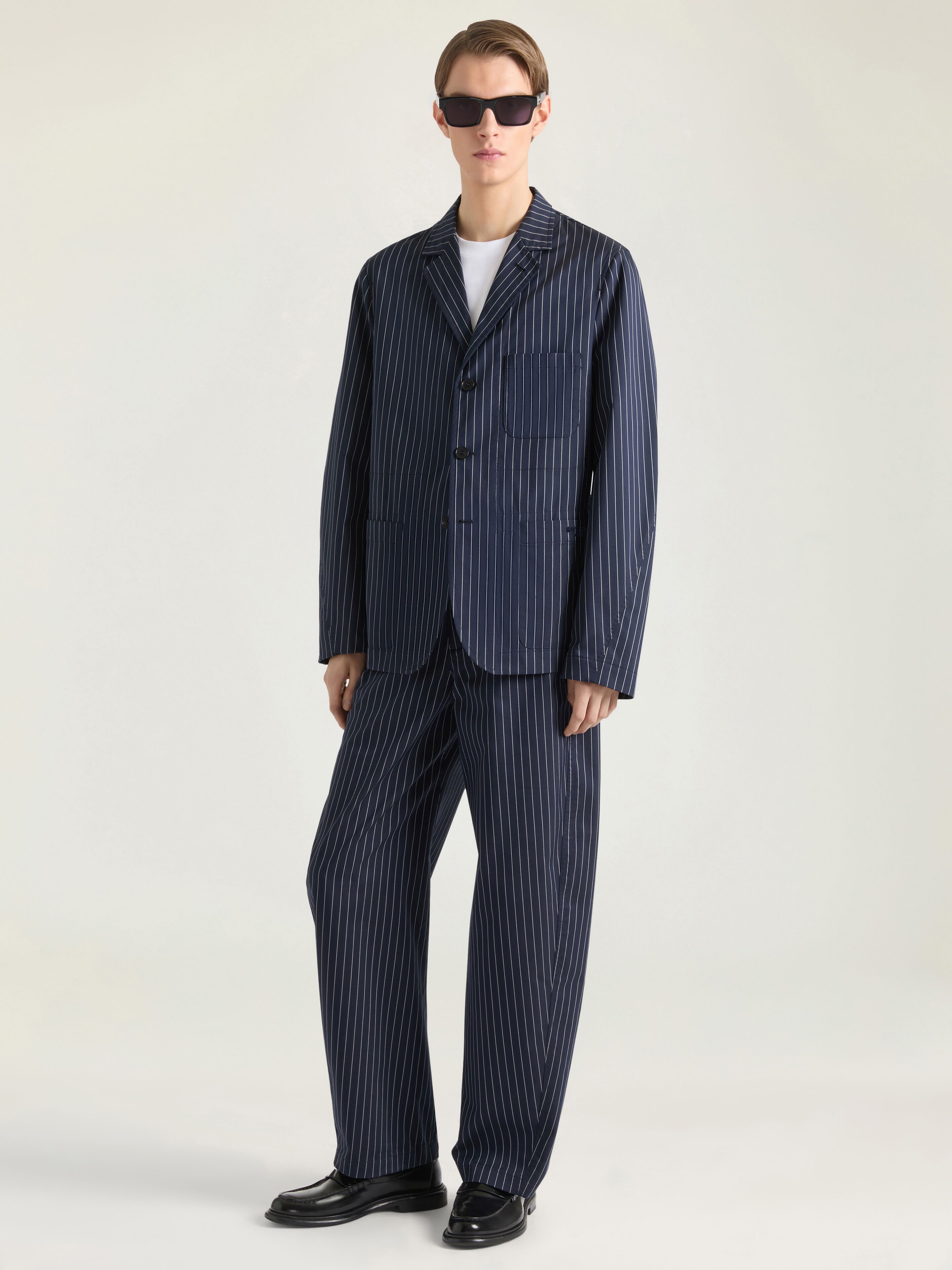 Givenchy Men's Single-breasted Jacket 46 Navy Blue